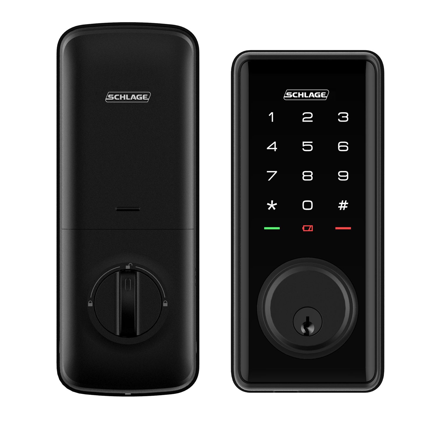 Key Override Schlage Ease™ S1 Smart Deadbolt Black Bowens