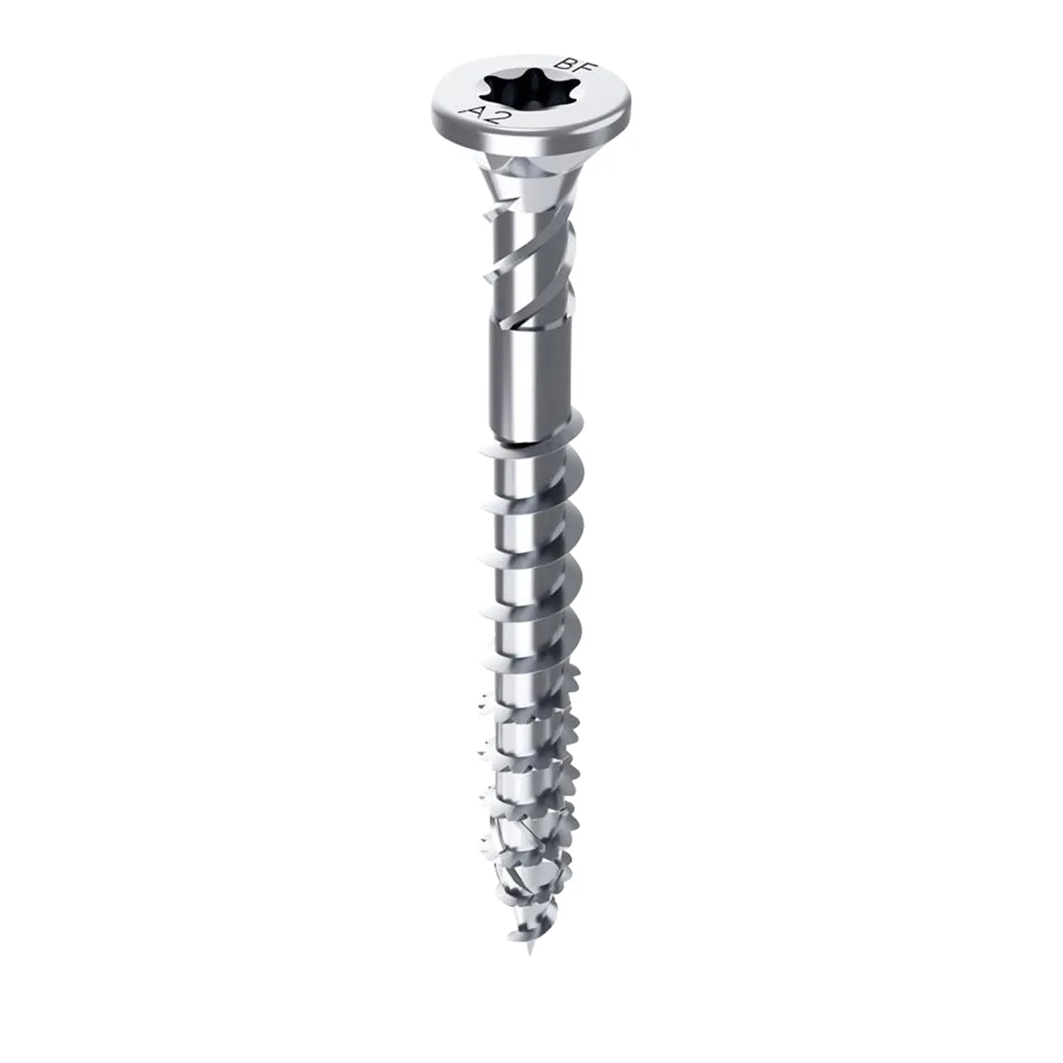 Bremick™ SureQuik™ Pro Timber Screw Countersunk Ribbed Head Torx Drive Stainless Steel 304