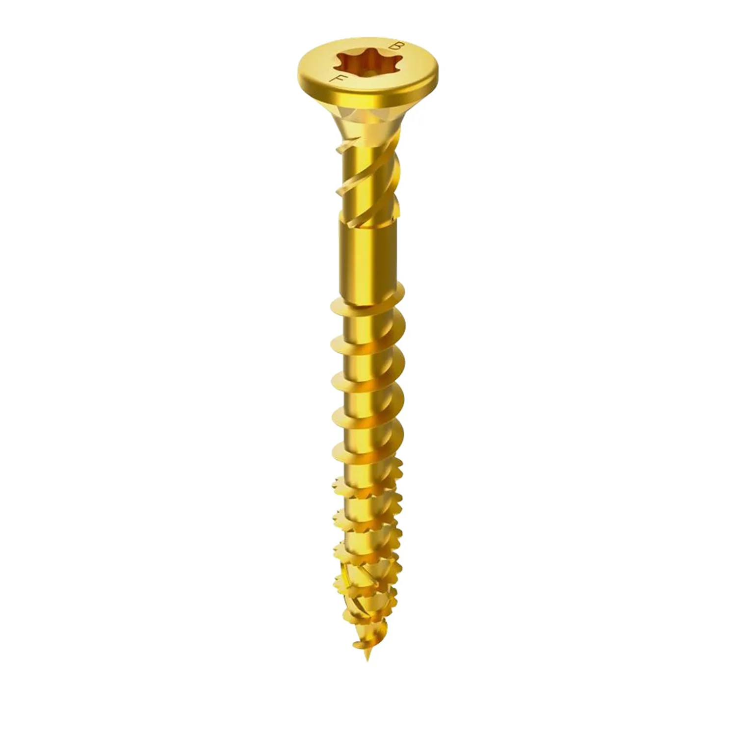 Bremick™ SureQuik™ Pro Timber Screw Countersunk Ribbed Head Torx Drive Carbon Steel