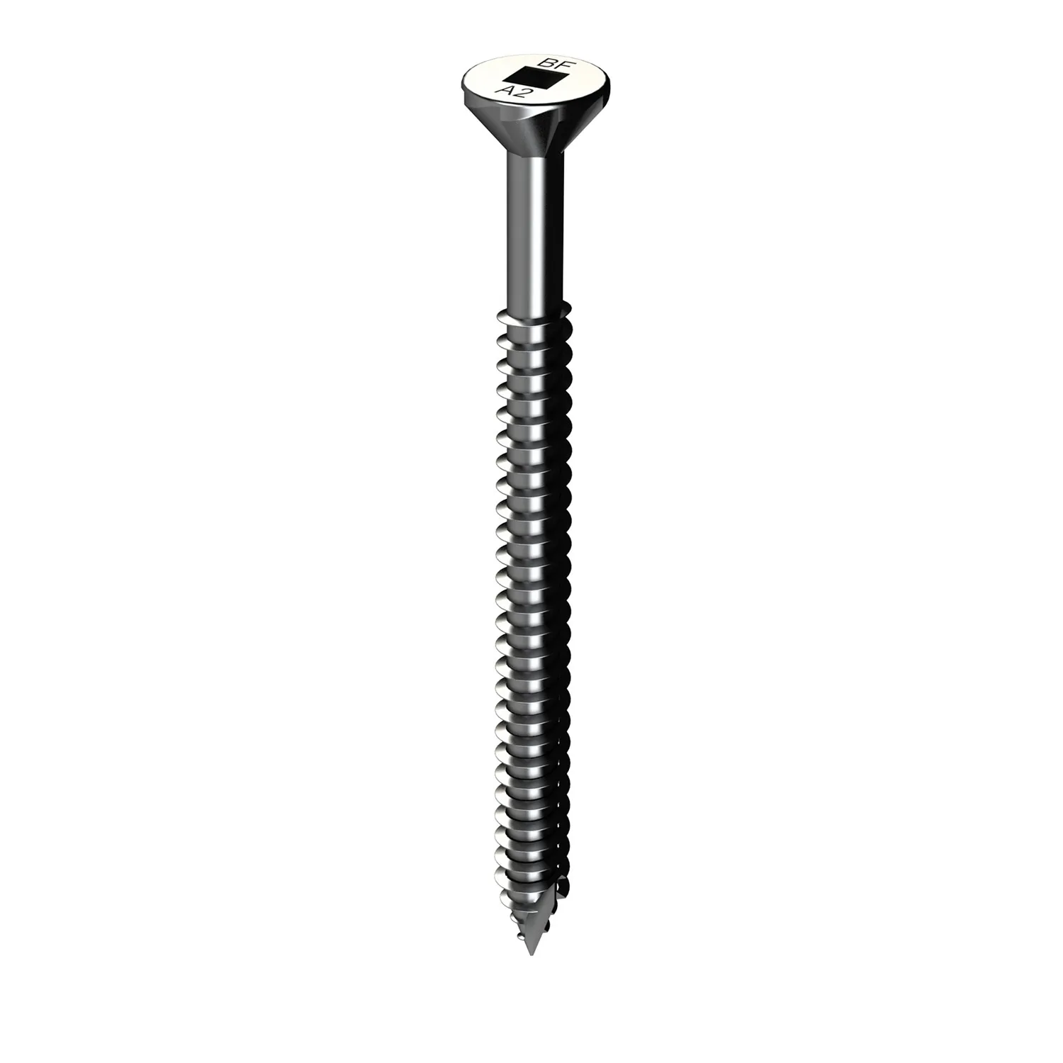 Bremick™ Decking Screw Countersunk Ribbed Head Square Drive Stainless Steel