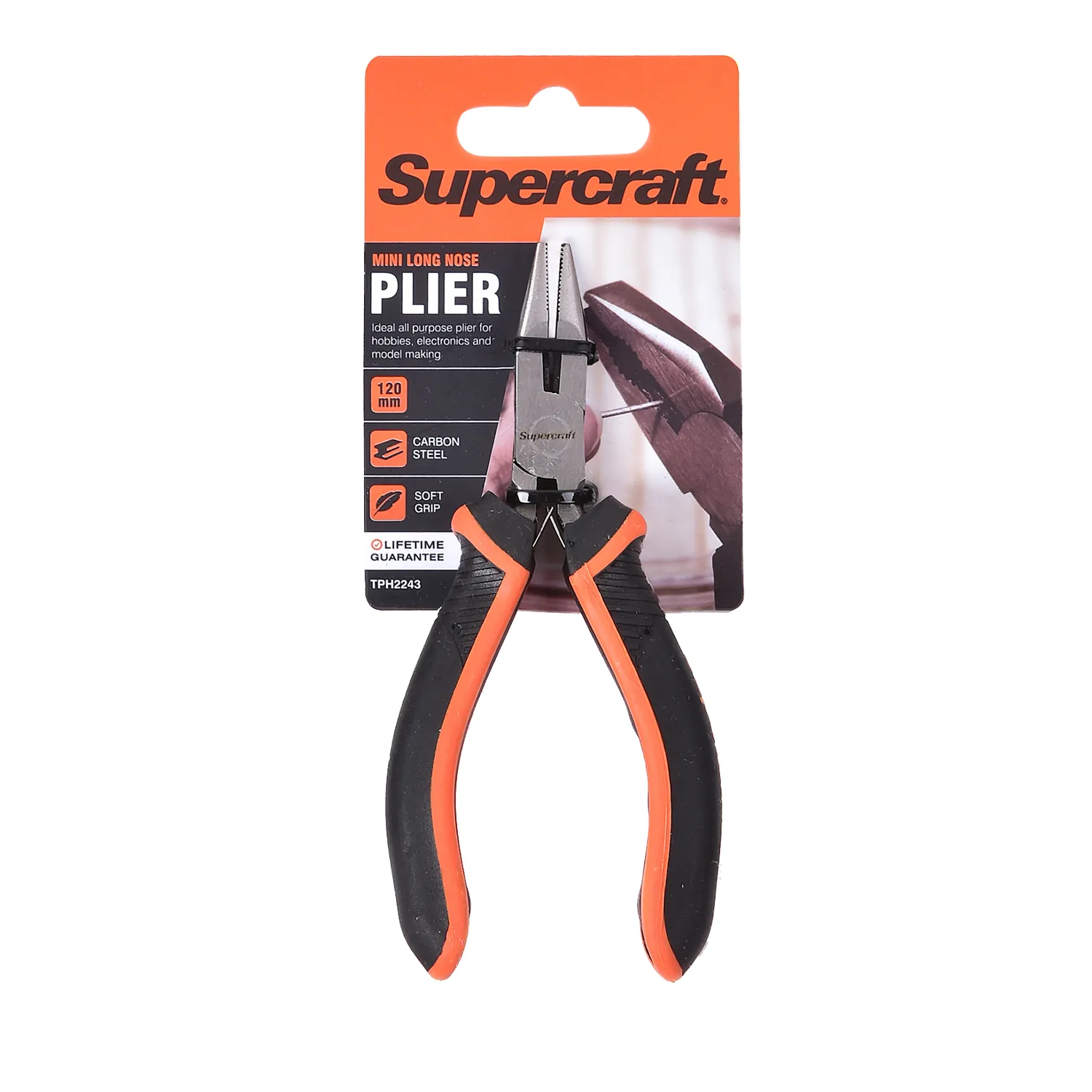 Supercraft® Mini Pliers Long Nose Soft Grips