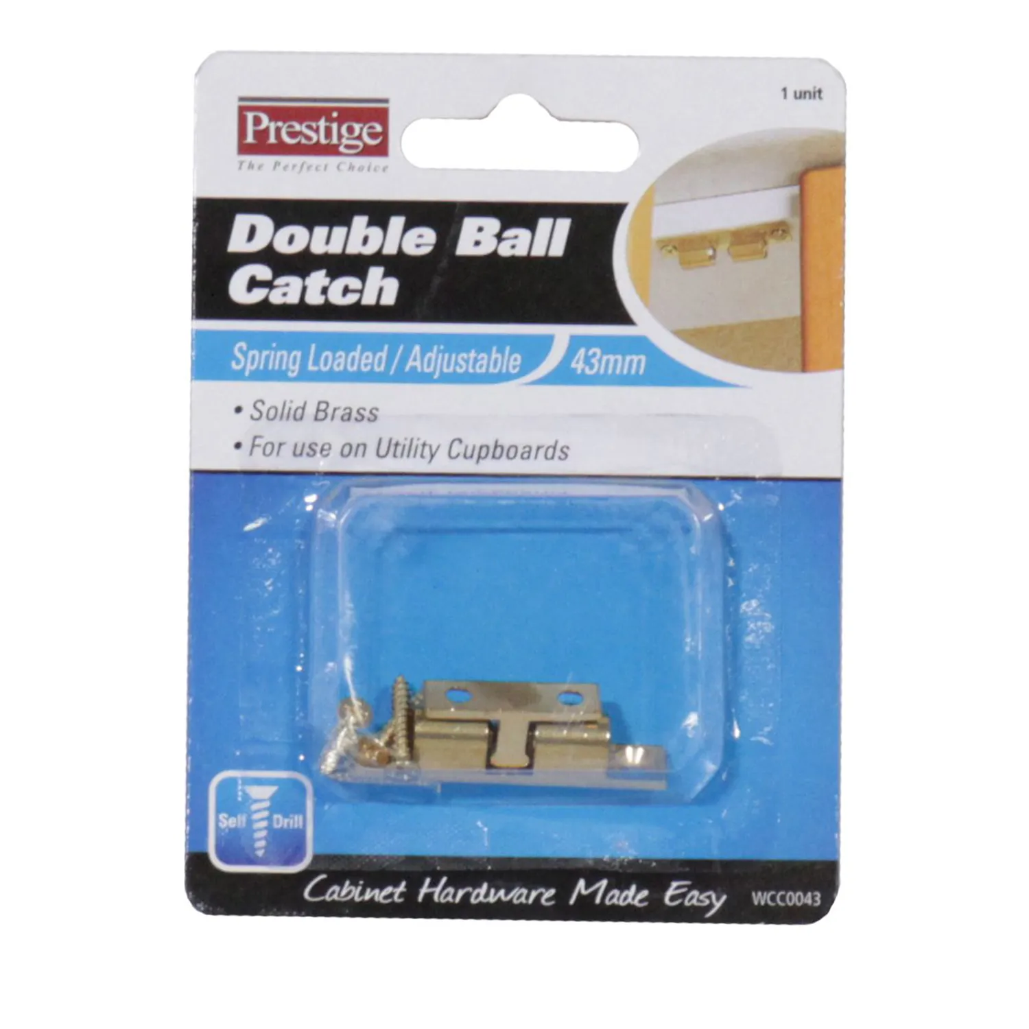 Prestige Double Ball Catch Brass