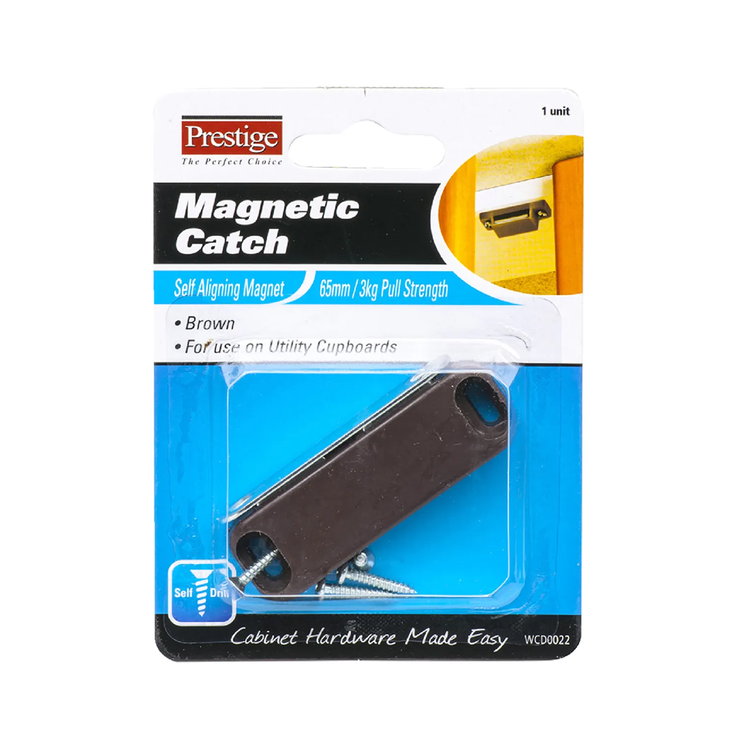 Prestige Light Duty Magnetic Catch Brown