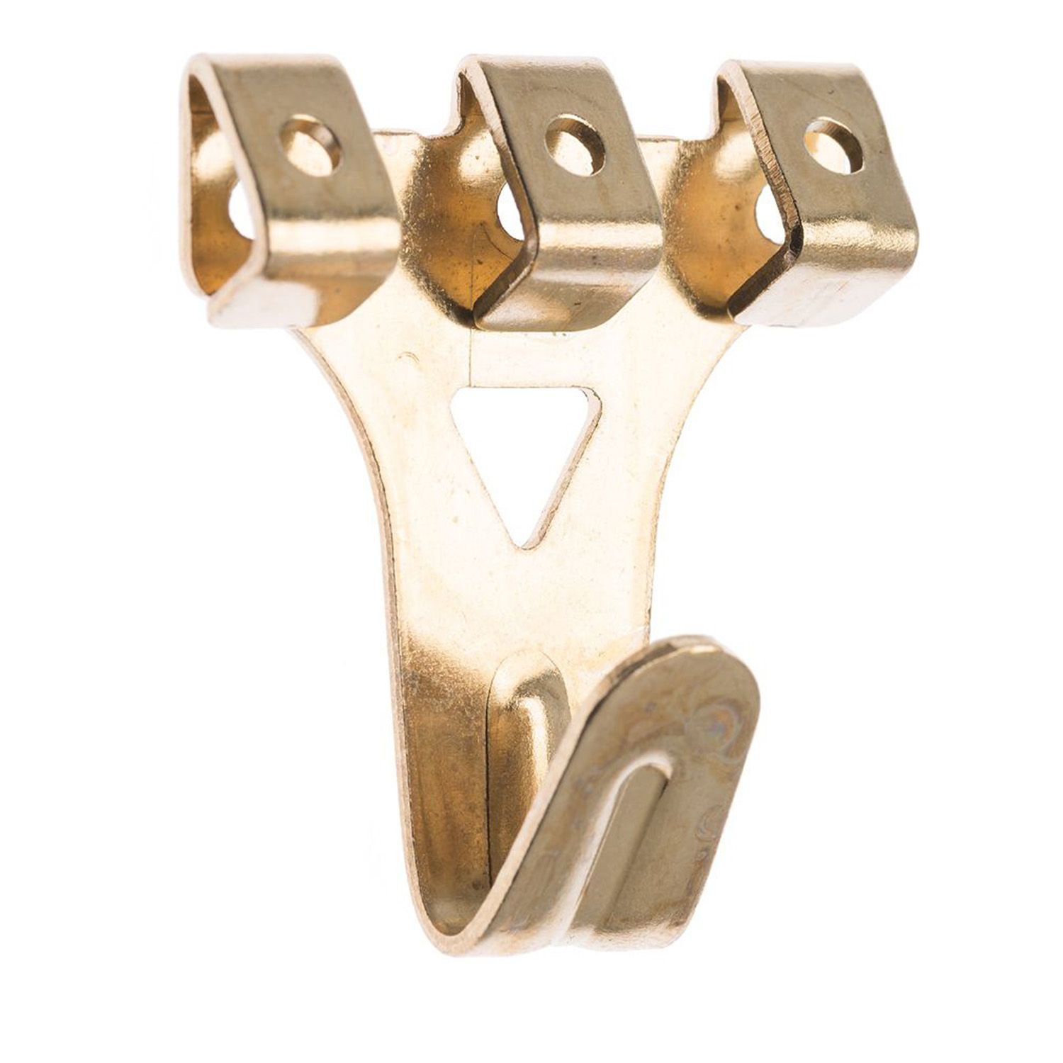 Zenith® Triple Pin Type Picture Hook Brass Plated