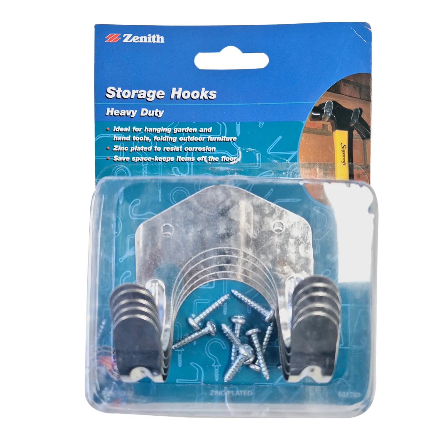 Zenith® Large Tool Hook Zinc Plated