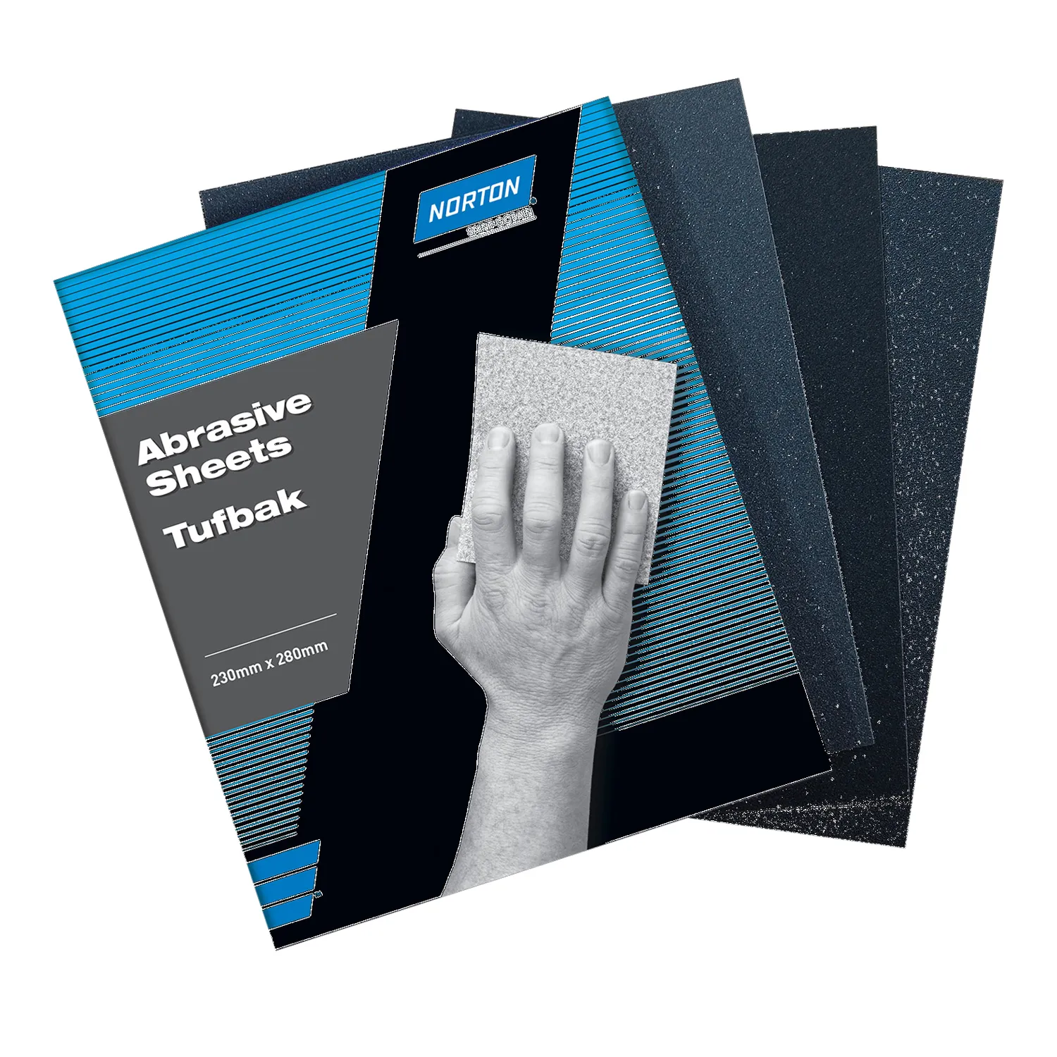 SWP0150_01_01_40a1b18f5c1ce91aca6c00f028dc0275c2dab97a_SWP0150_1 Norton® Tufbak Waterproof Sandpaper Sheets