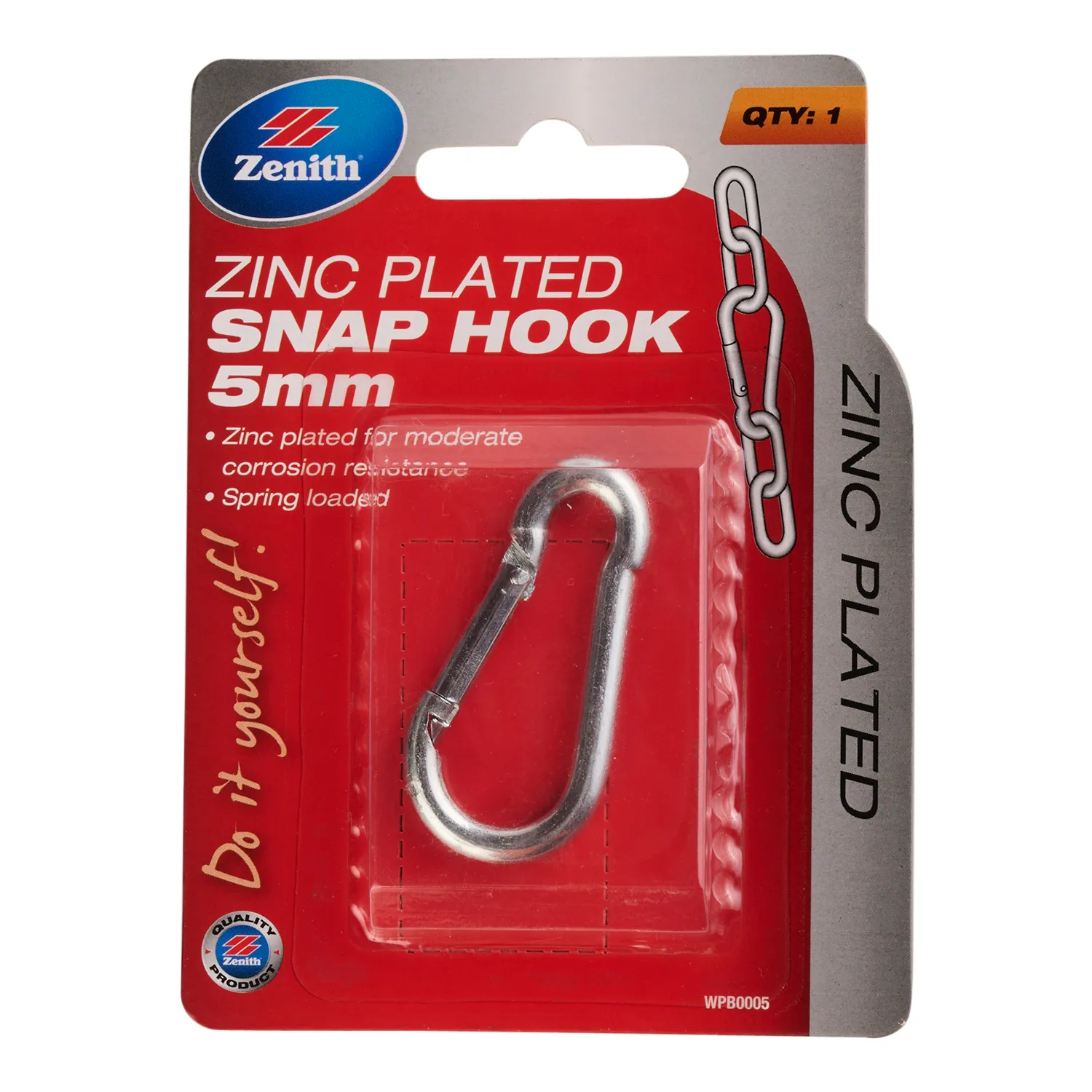 Zenith® Snag Free Snap Hook Zinc Plated