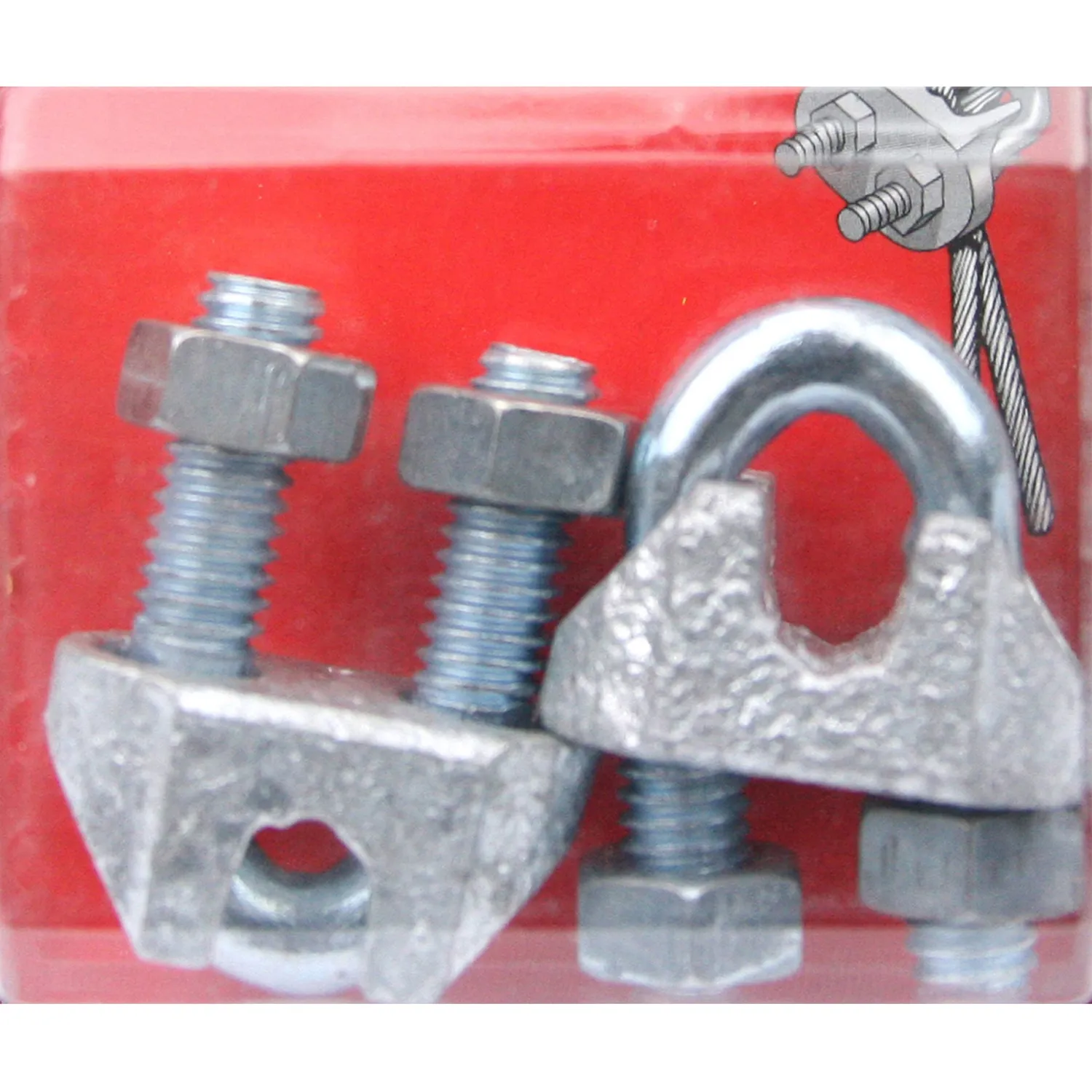 Trio Wire Rope Grip Galvanised