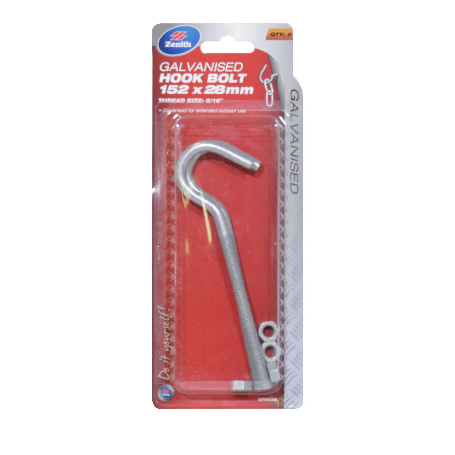 Zenith® Hook Bolt Galvanised