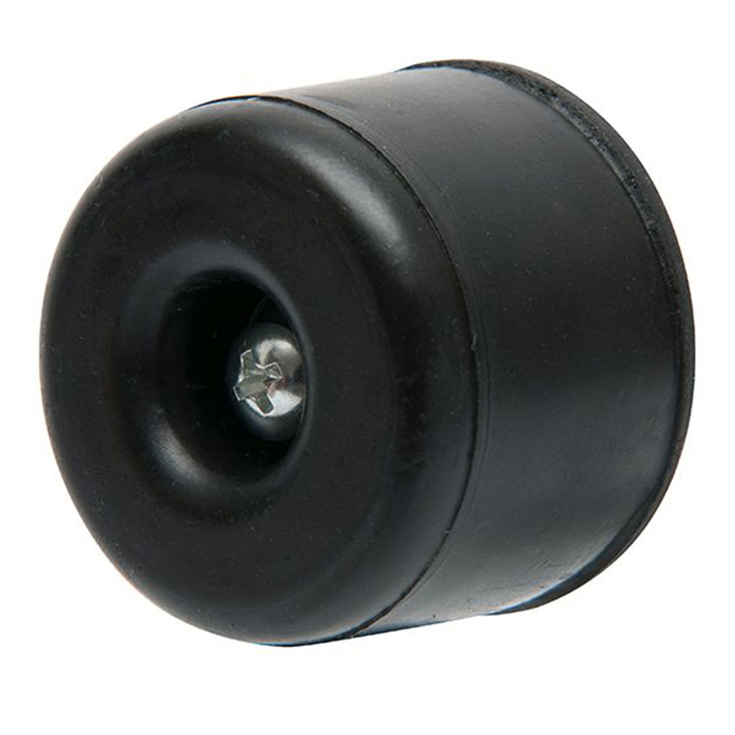 Zenith Floor Mounted Rubber Door Stop Black Bowens   1500 