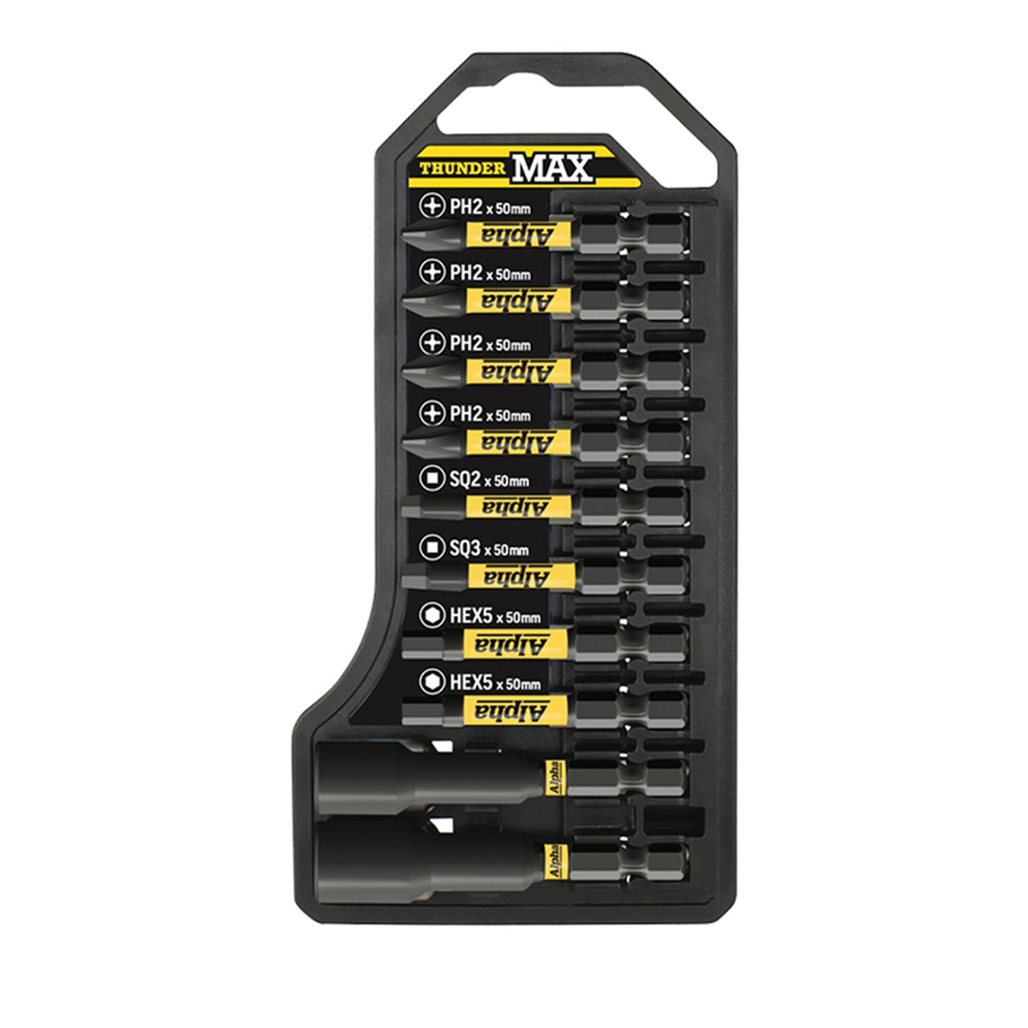 Alpha ThunderMAX Impact Driver Bit Set 