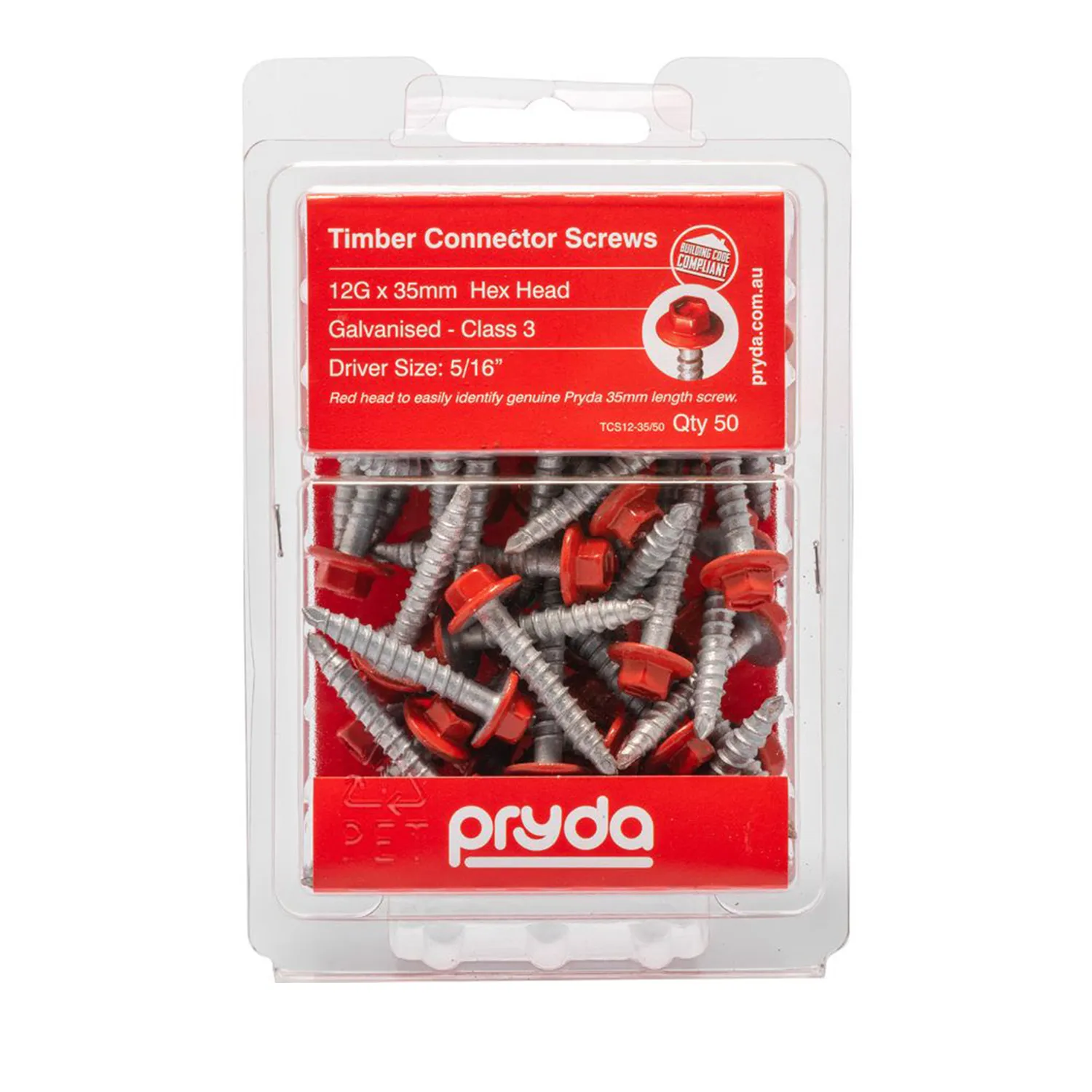 TCS123550_01_01_a9bea1dd2b562fd7828702f3397b23a98febce59_TCS12_35_50_2 Pryda Timber Connector Screws Hex Head Galvanised