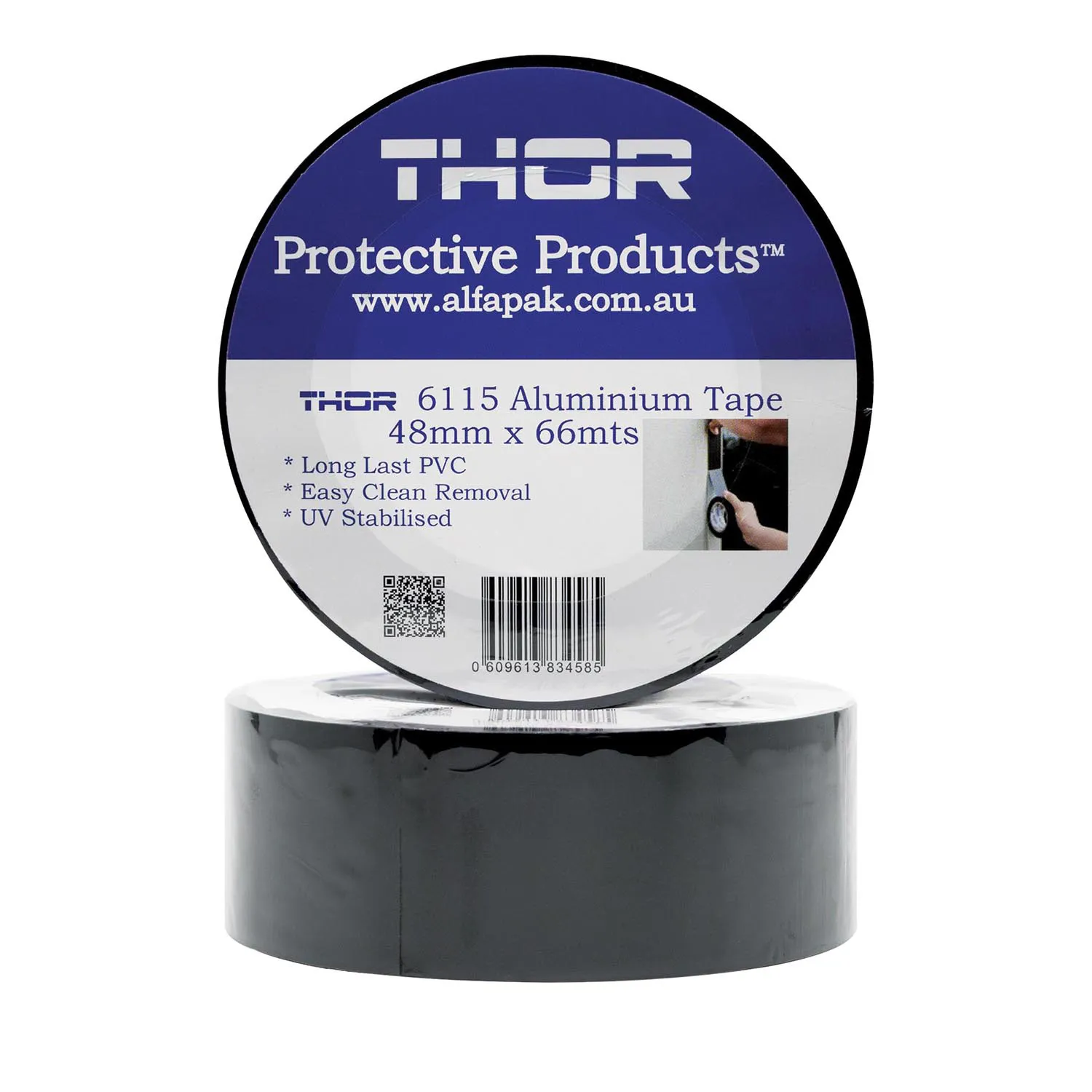 THOR6115_01_01_a0059ad5866eca8def6b7ba3567fb9223b2b7f6f_THOR6115_Aluminium_Tape___Photo_1 THOR™ 6115 Aluminium Protection Tape Roll