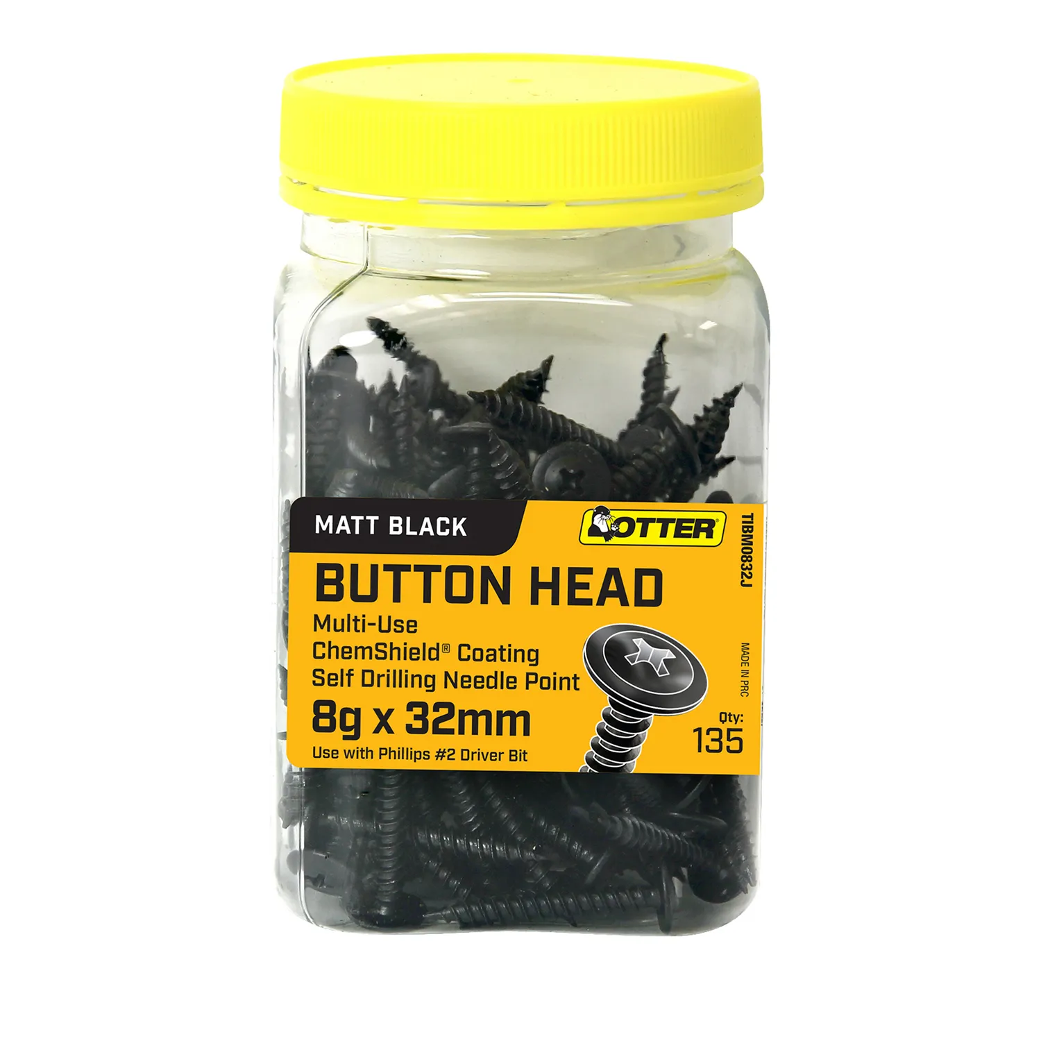 Otter® Multi-Use Screws Button Head Matt Black
