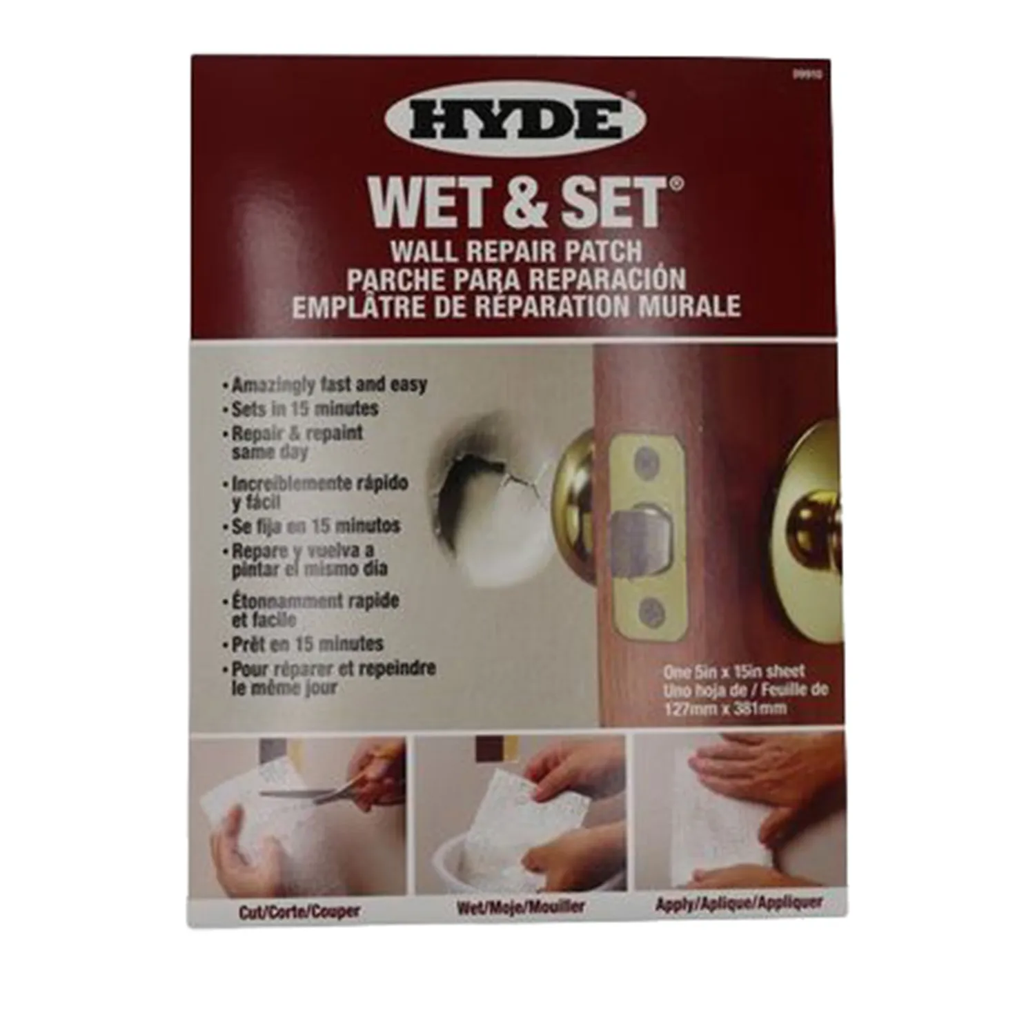 Hyde® Wet and Set Plaster Repair Patch