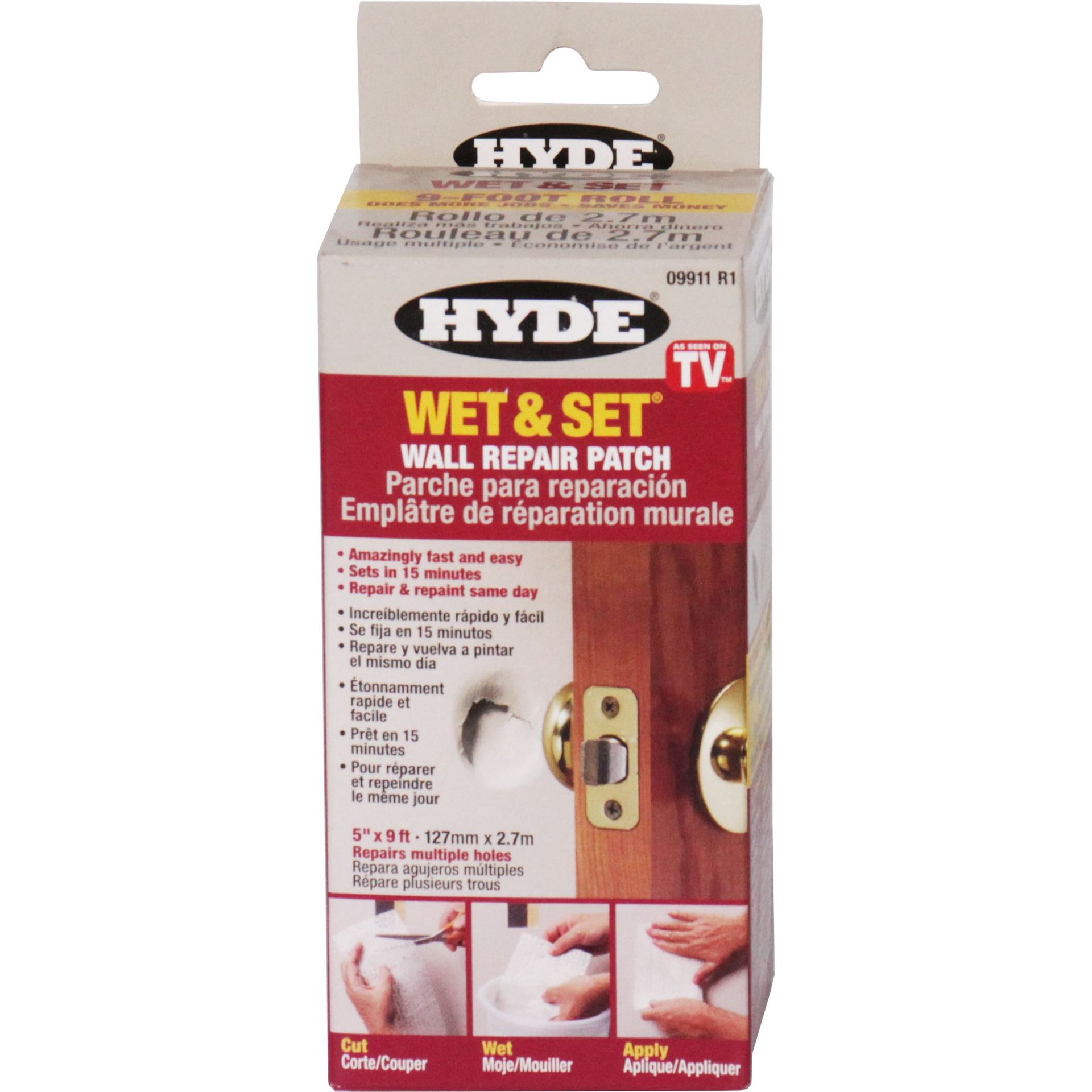 HYDE Wet & Set 30-Minute Repair Patch, Contractor Roll (09911