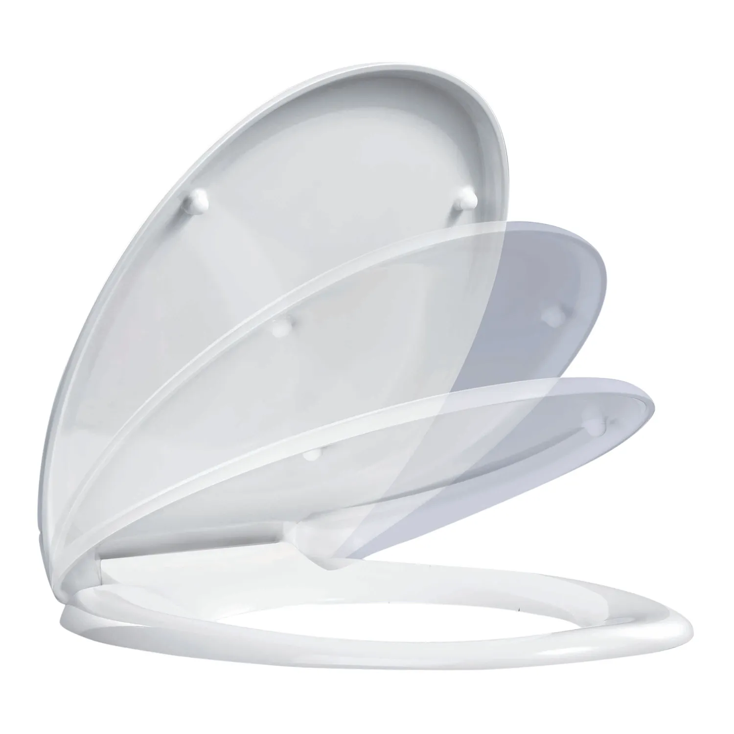 Apollo Slow Close Plastic Toilet Seat White