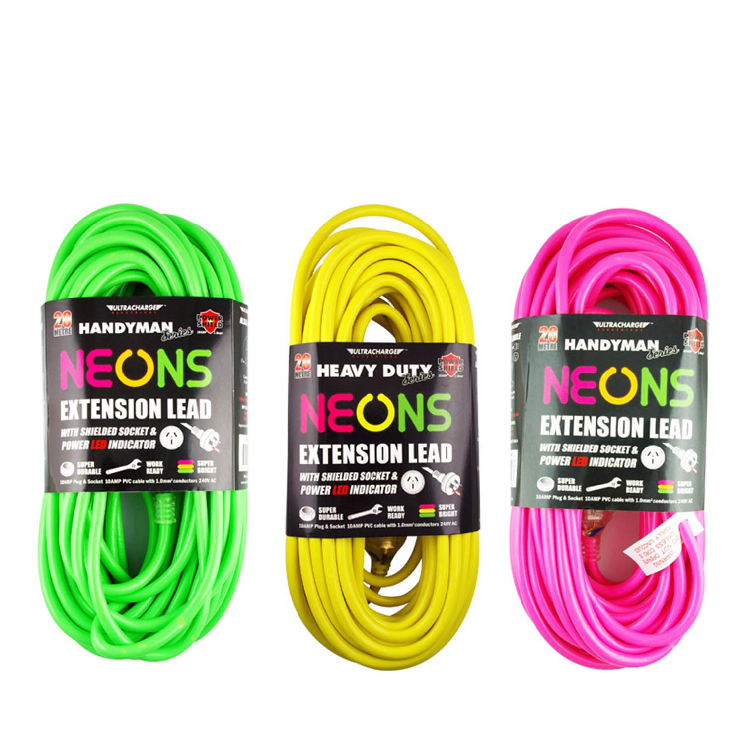 Ultracharge™ 10 Amp Heavy Duty Extension Lead Neon
