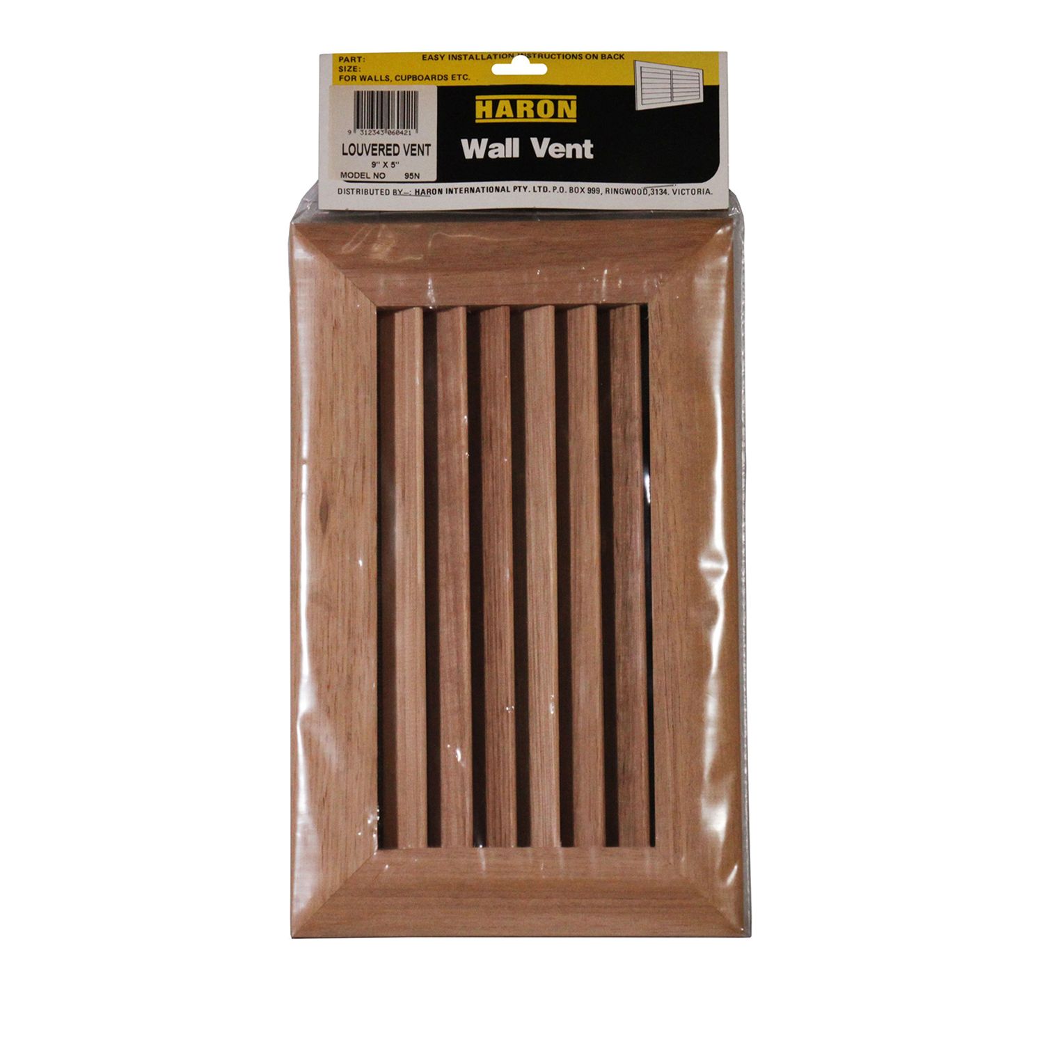 Haron™ Timber Wall Vent Natural Bowens