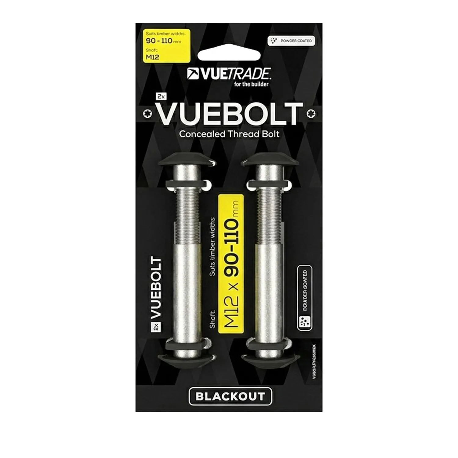 VUEBOLT90110HDB_01_01_58c3c3e16f567be495f5fe33f8ae996c74ec6c42_vuebolt Vuetrade™ Vuebolt Post Support Bolts Blackout