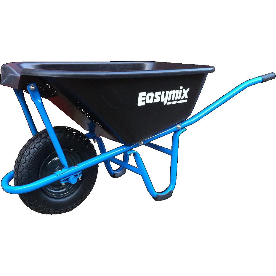 Easymix Narrow Pouring Wheelbarrow Poly Tray Heavy Duty Bowens