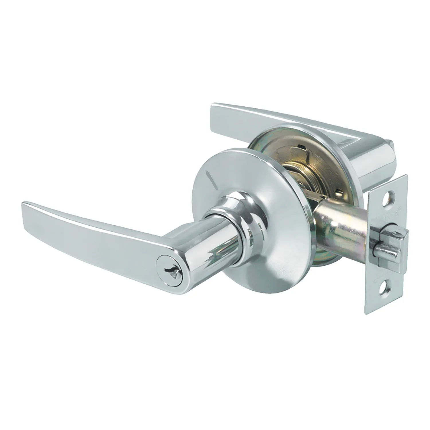 Whitco® Bevel Series Entry Leverset Satin Chrome