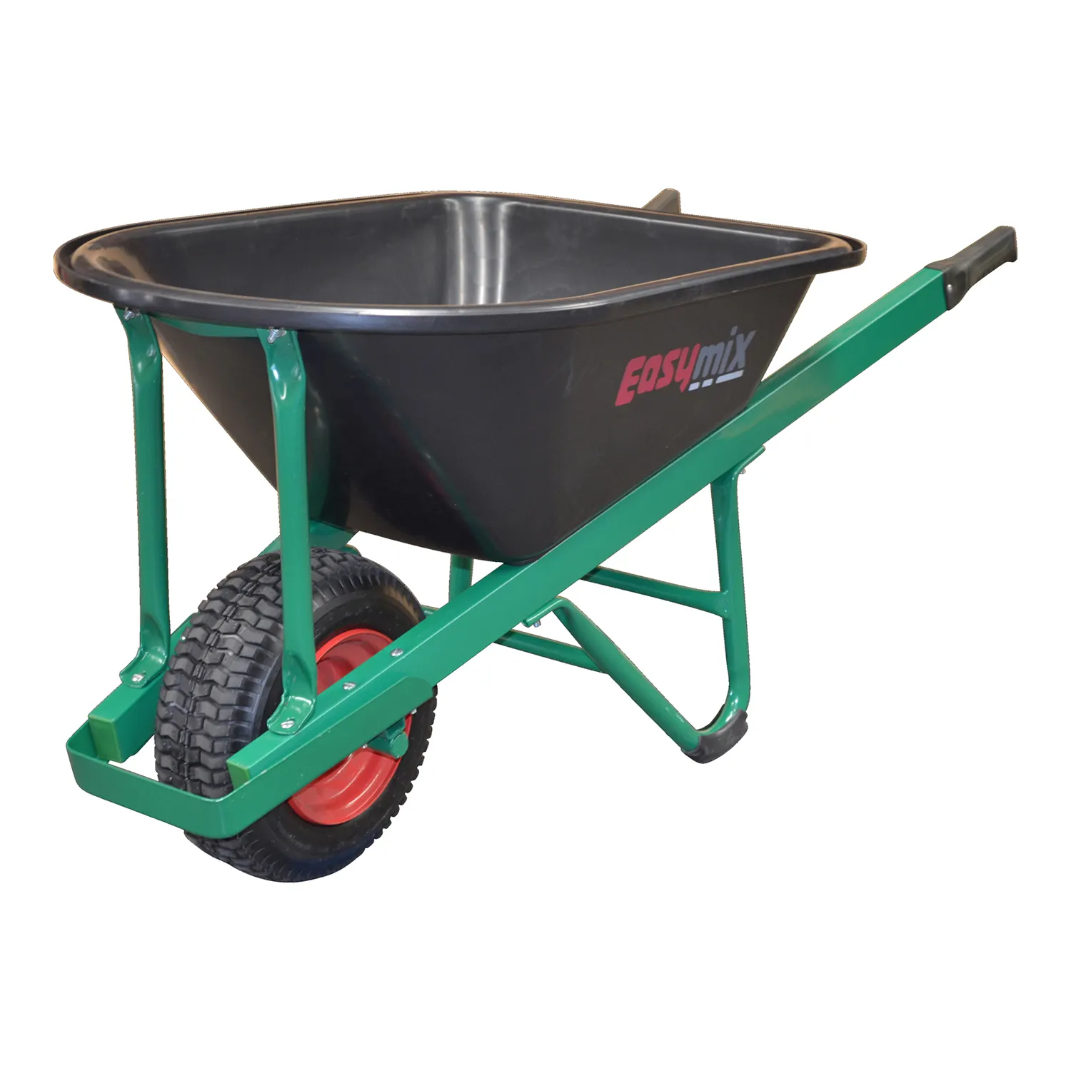 Easymix Contractors Wheelbarrow Poly Tray Heavy Duty Green