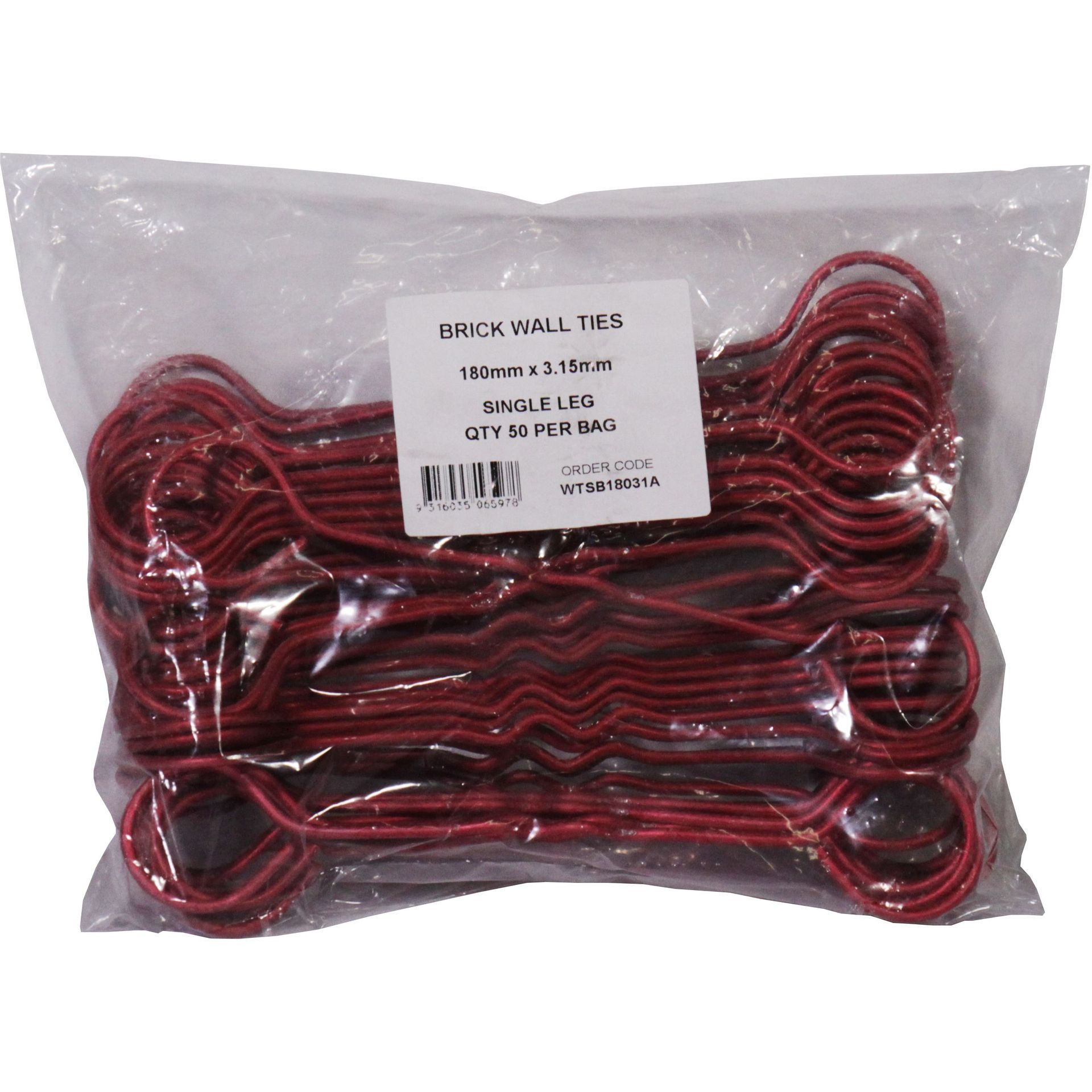 McIntyre® Brick Wall Ties Double Ring Single Leg Bowens