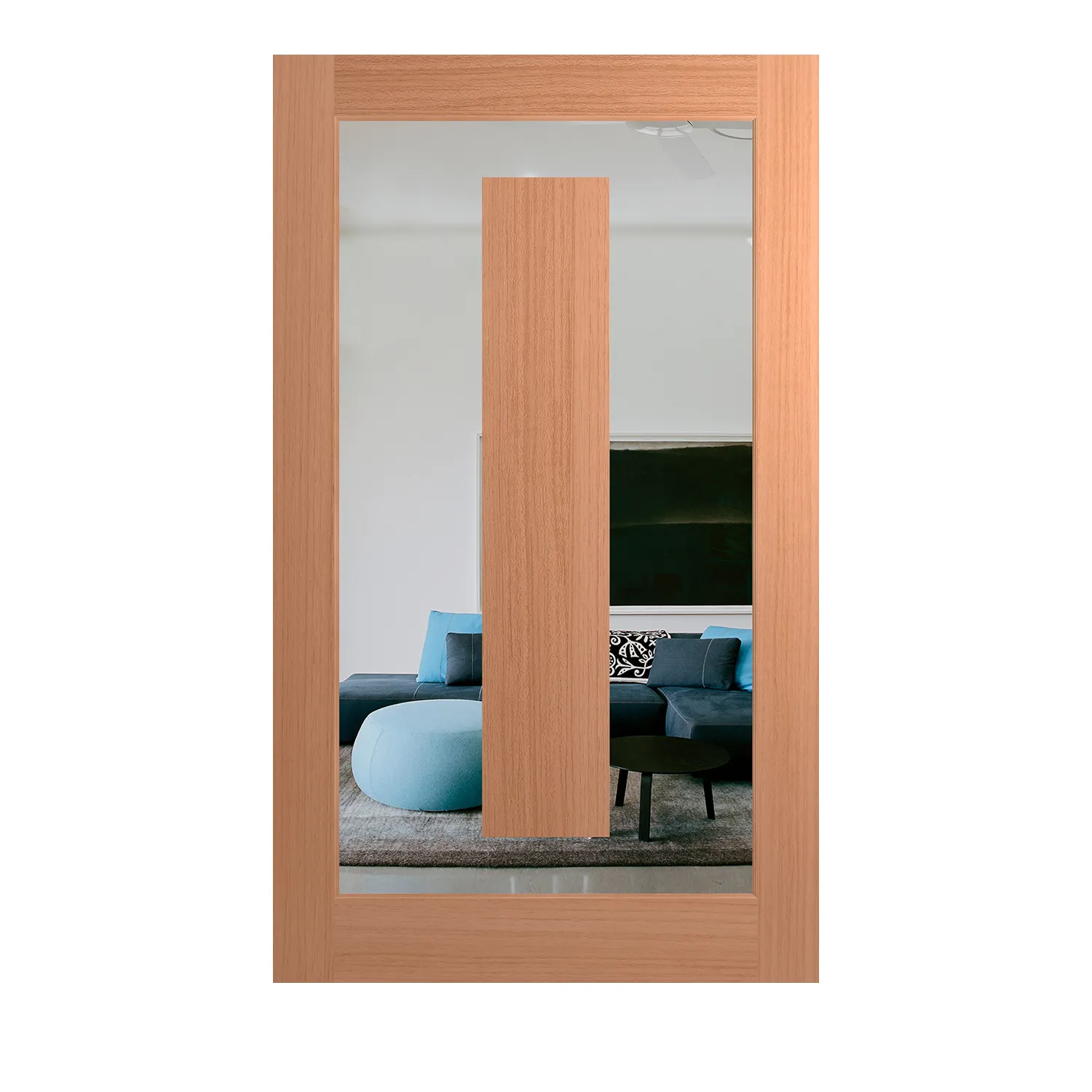 Hume Entrance Door Illusion XIL21 SPM Veneer Clear