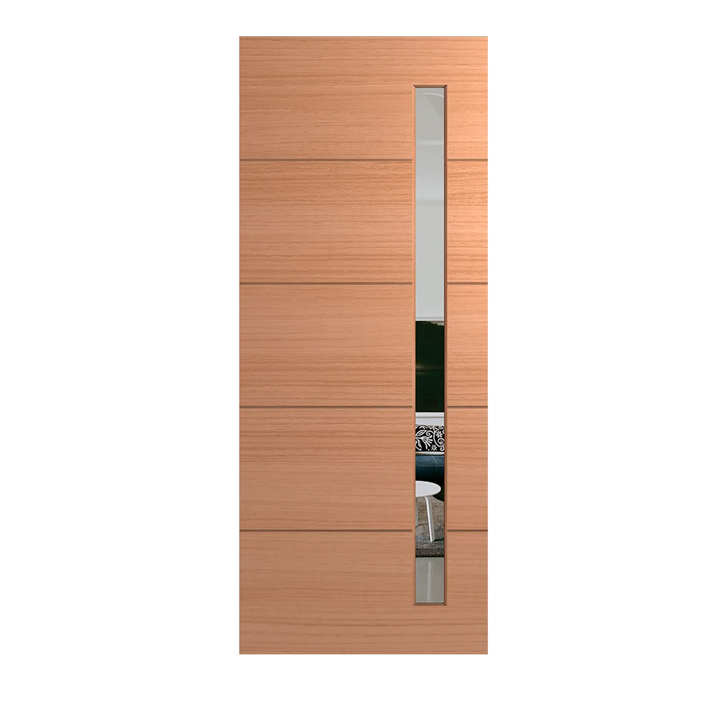 Entrance Door Hume Linear XLR160 SPM Veneer Clear