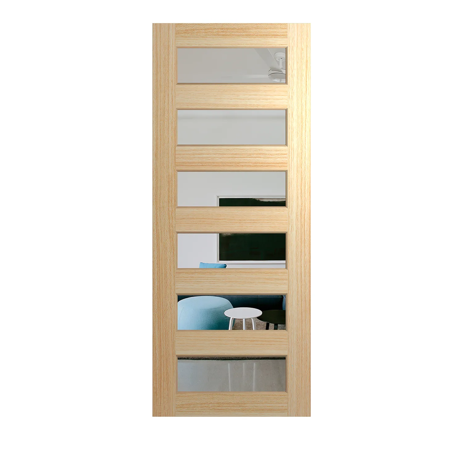 Hume Entrance Door Savoy XS26 Veneer BAL12.5 Clear