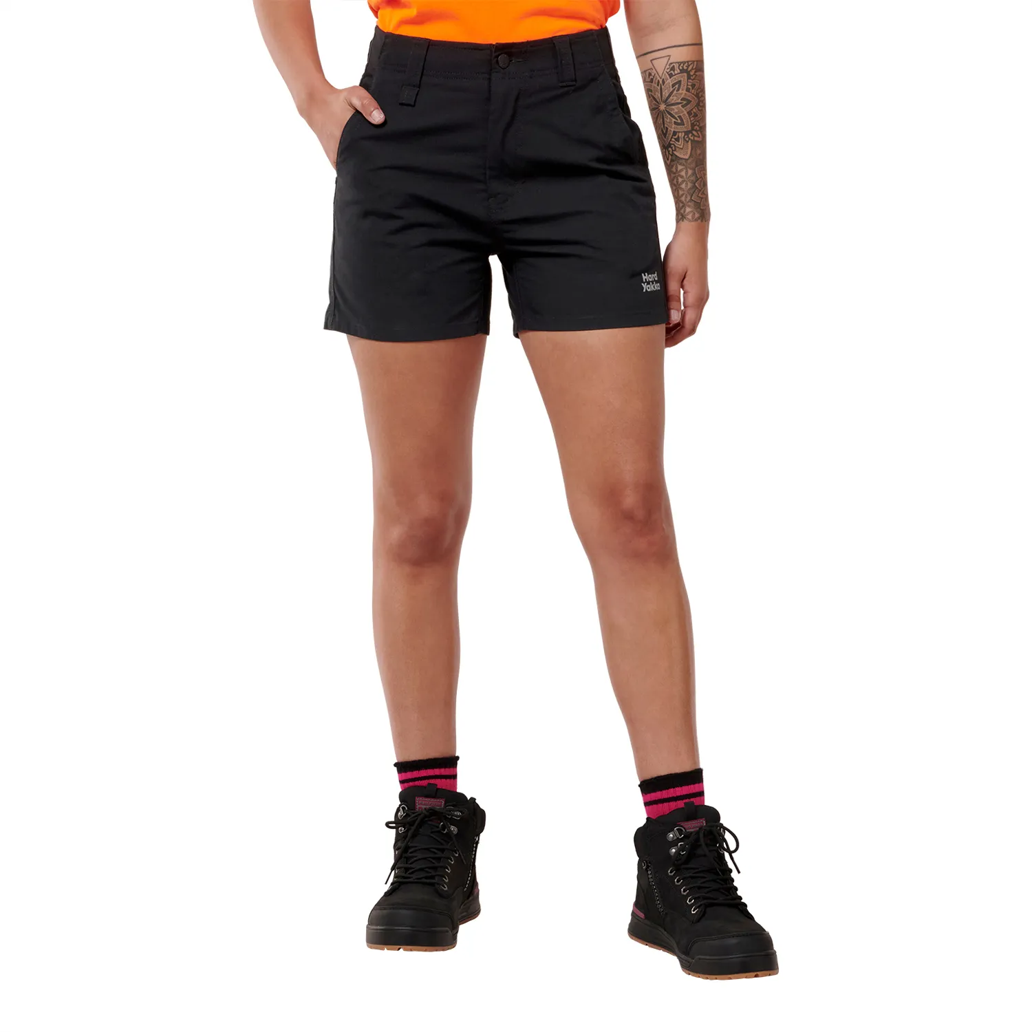Hard Yakka Women’s Raptor Short Shorts Black