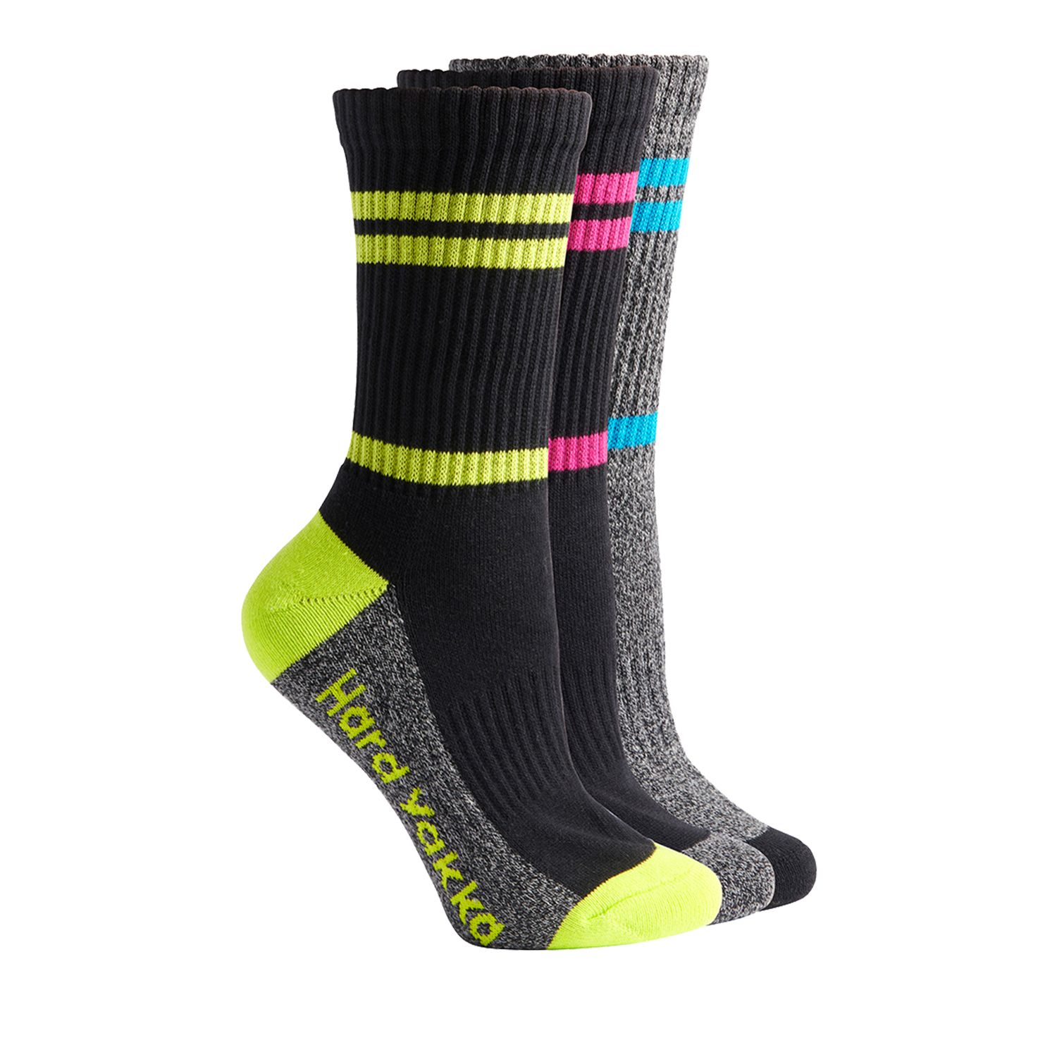 Hard Yakka Women’s Crew Work Socks Multi Colour | Bowens