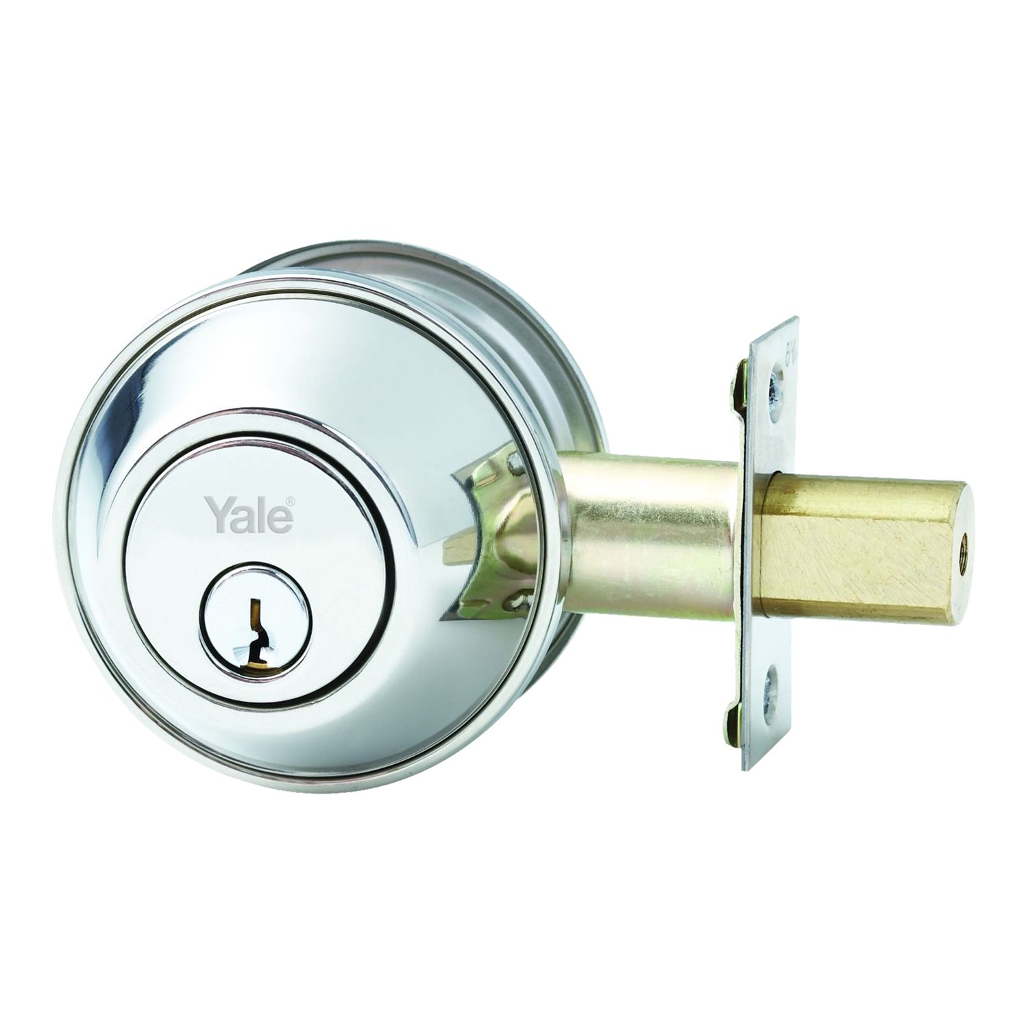 Yale® Deadbolt Satin Chrome Bowens