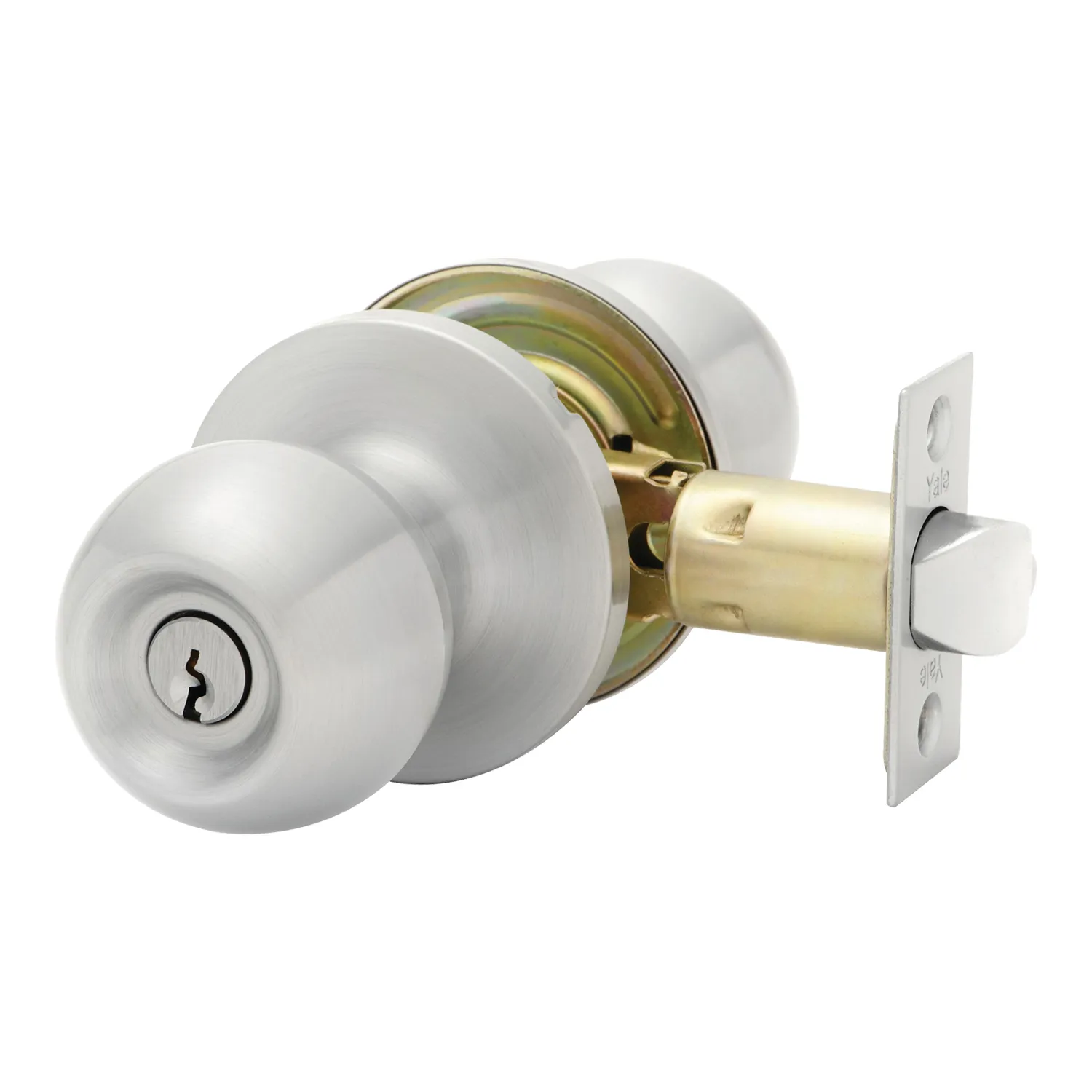 YK1ENTSC_01_01_922ba231adfd91ce73aeb92d9886abe41d6a3b2f_YK1ENTSC_1 Yale® Ball Entry Knobset Satin Chrome