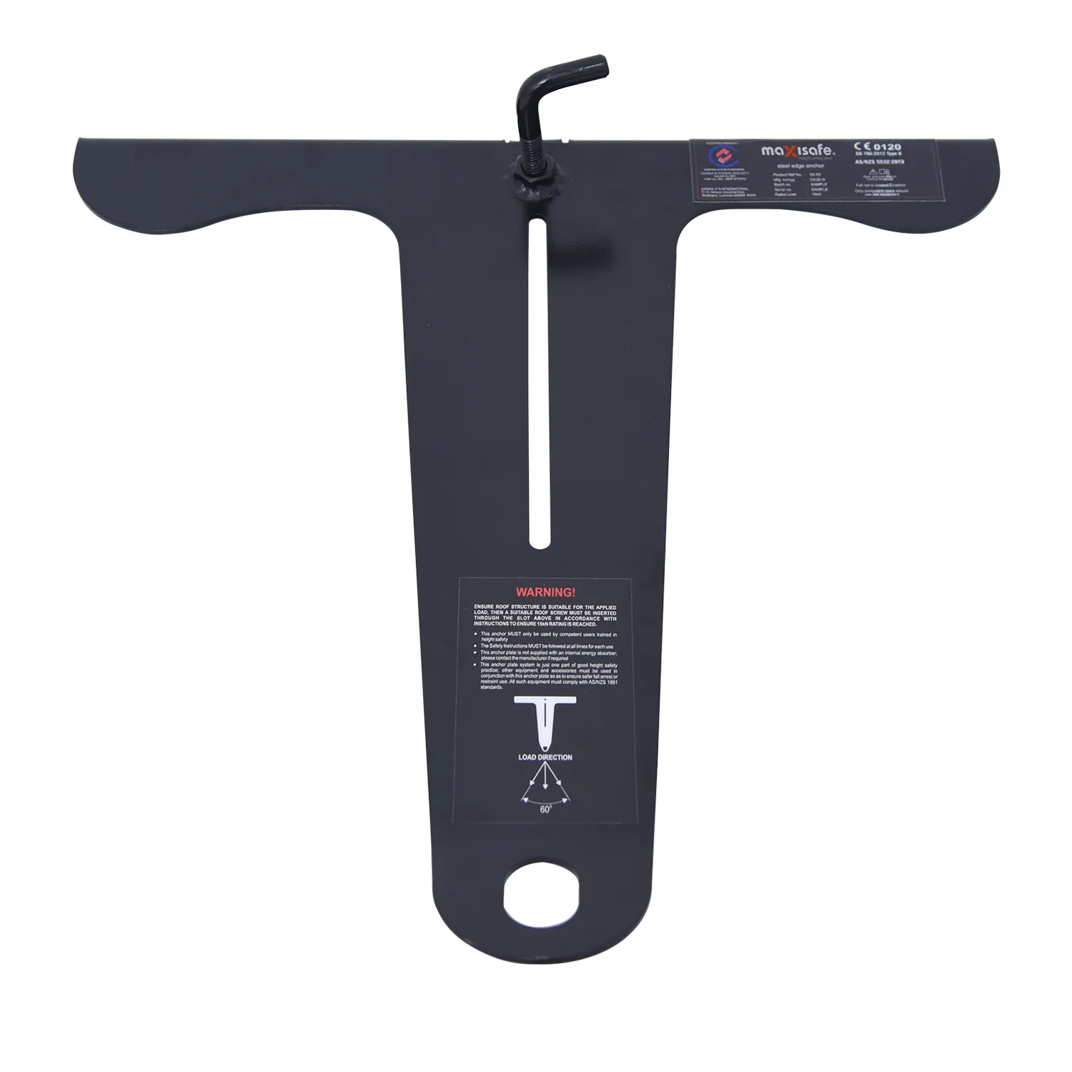 Maxisafe Steel T Bar Edge Anchor