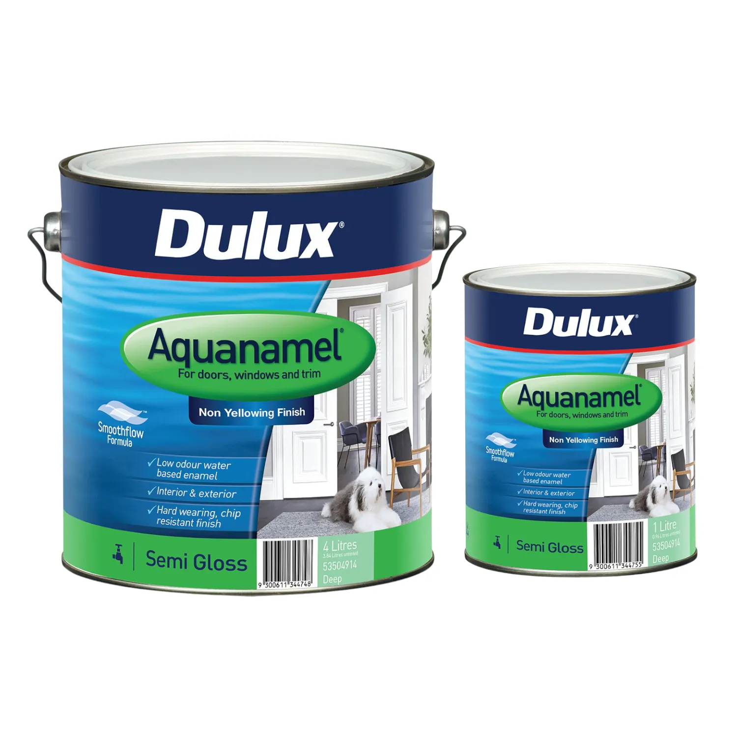 Parent_535049141L Dulux® Aquanamel® Water-Based Enamel Paint Semi-Gloss Deep Tint Base