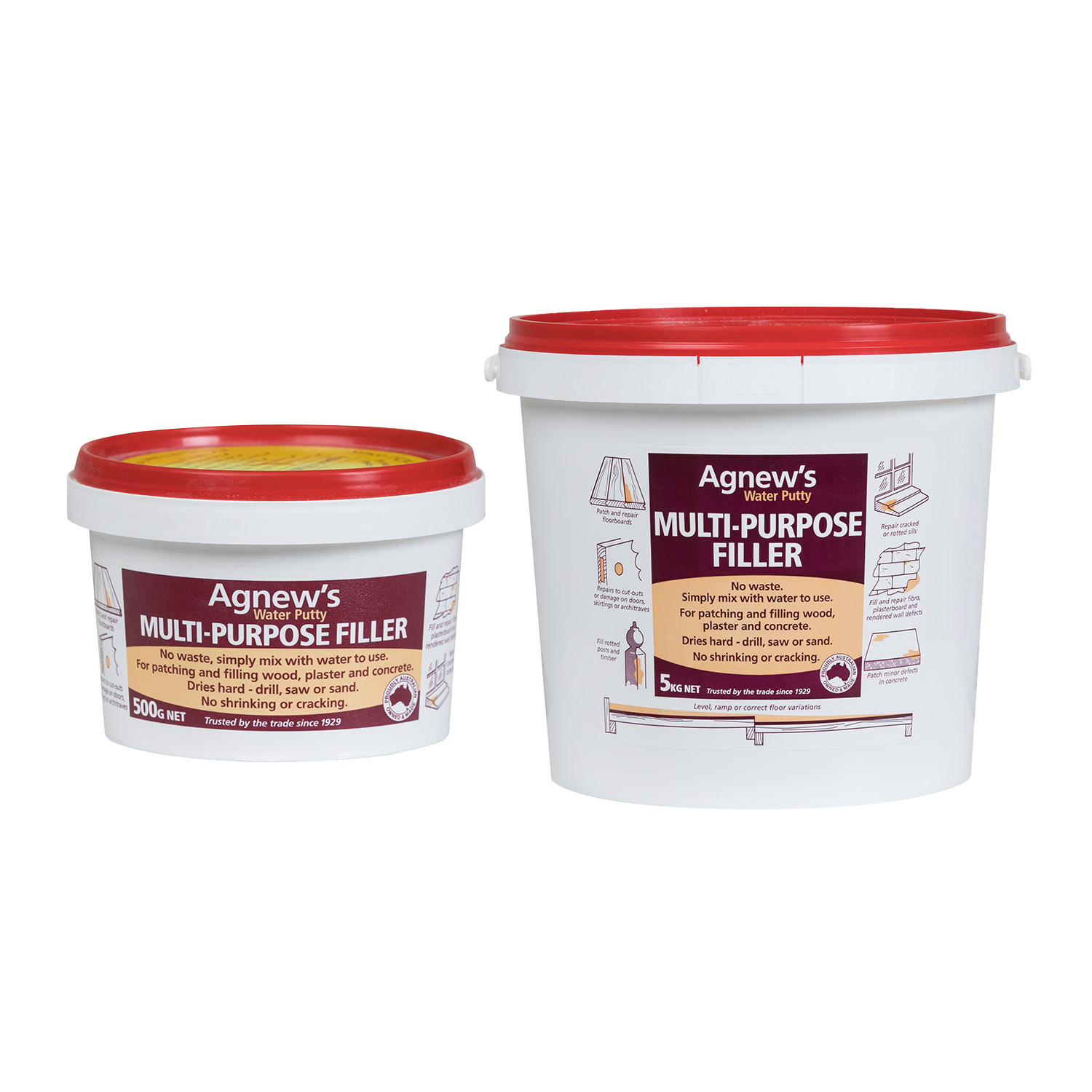 Agnew’s Water Putty Filler Bowens