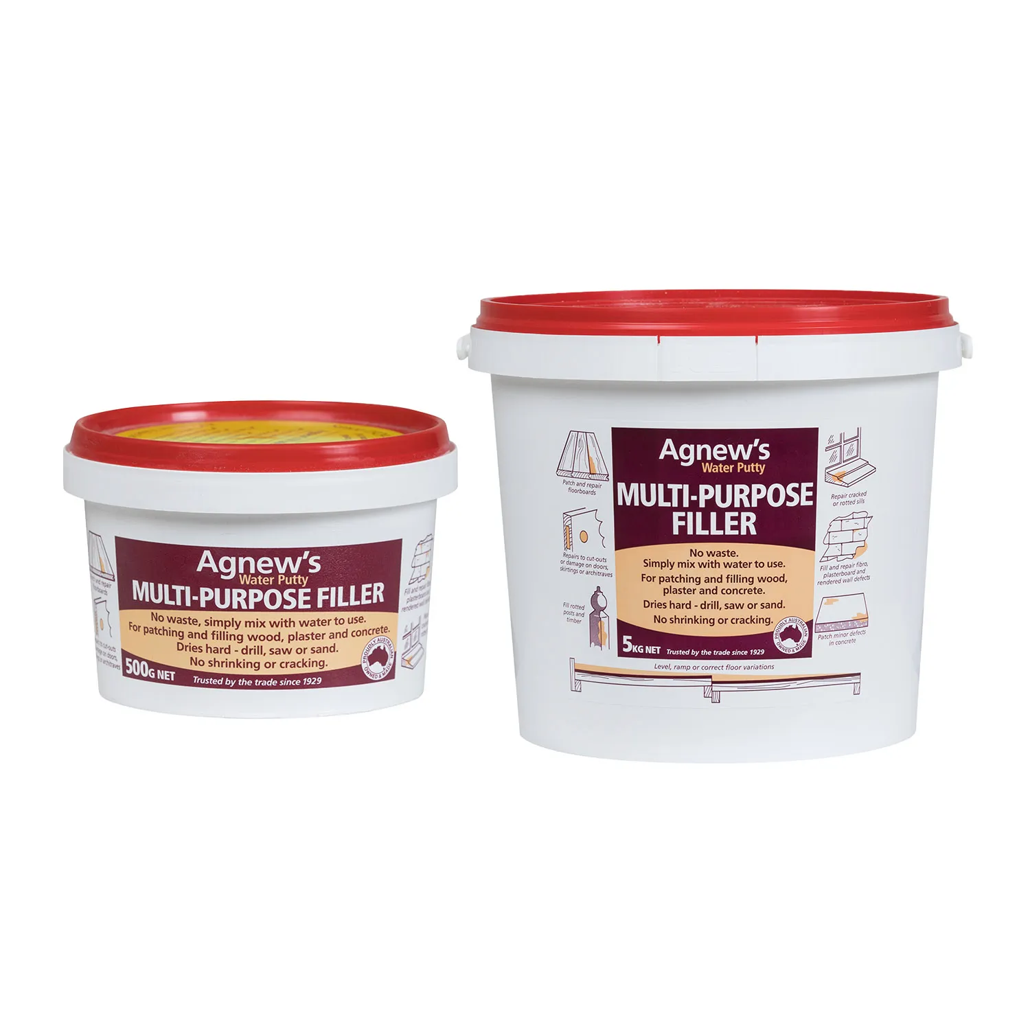 Agnew’s Water Putty Filler