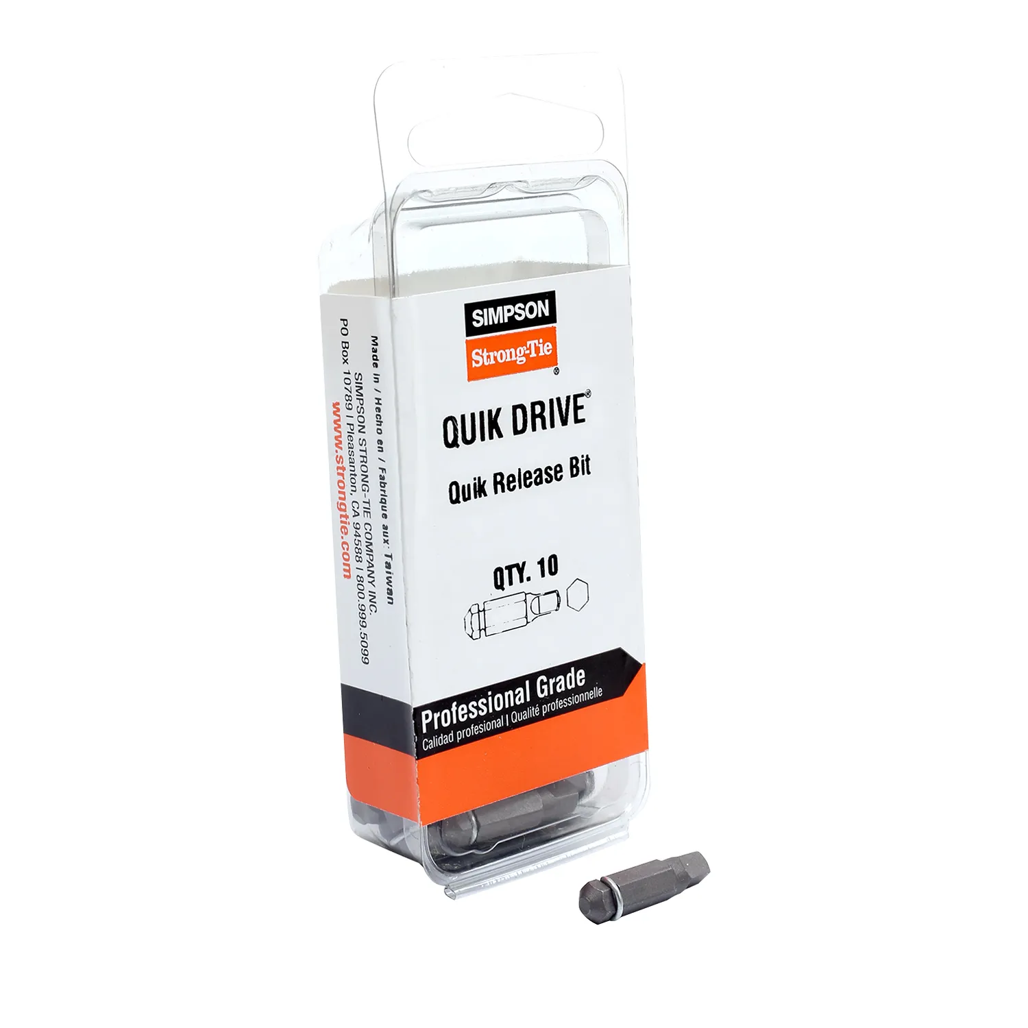 Parent_BIT2SURC10_1 Quik Drive® Driver Bit Undersize Square