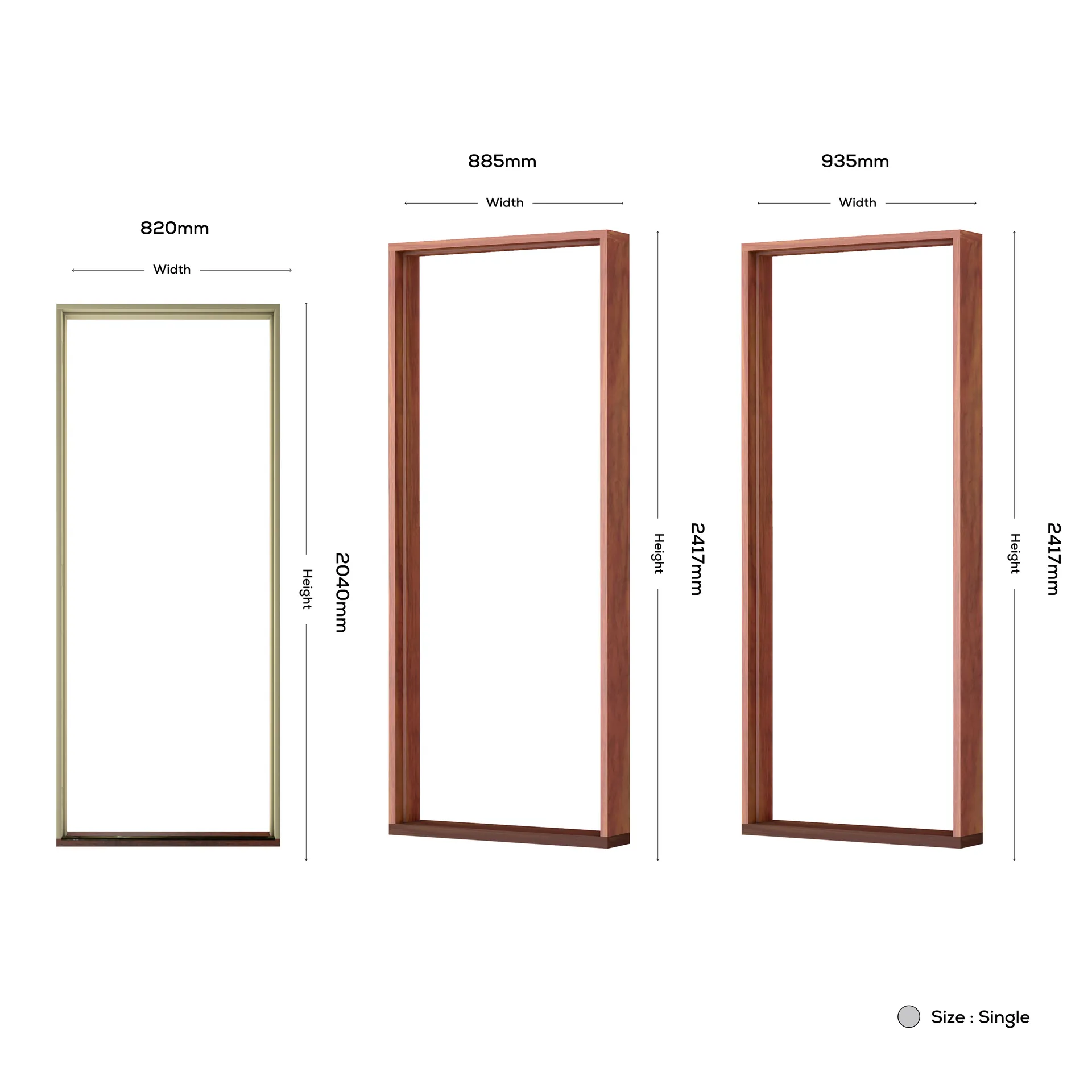 Hume Entry Timber Door Frame HEF5 Assembled