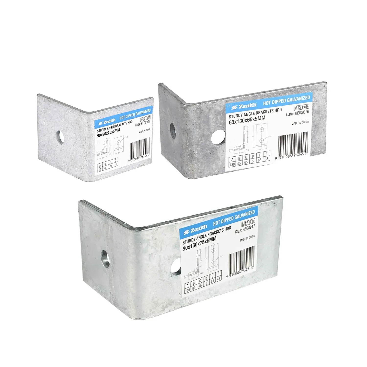 Parent_HEG8997 Zenith® Sturdy Angle Bracket Galvanised