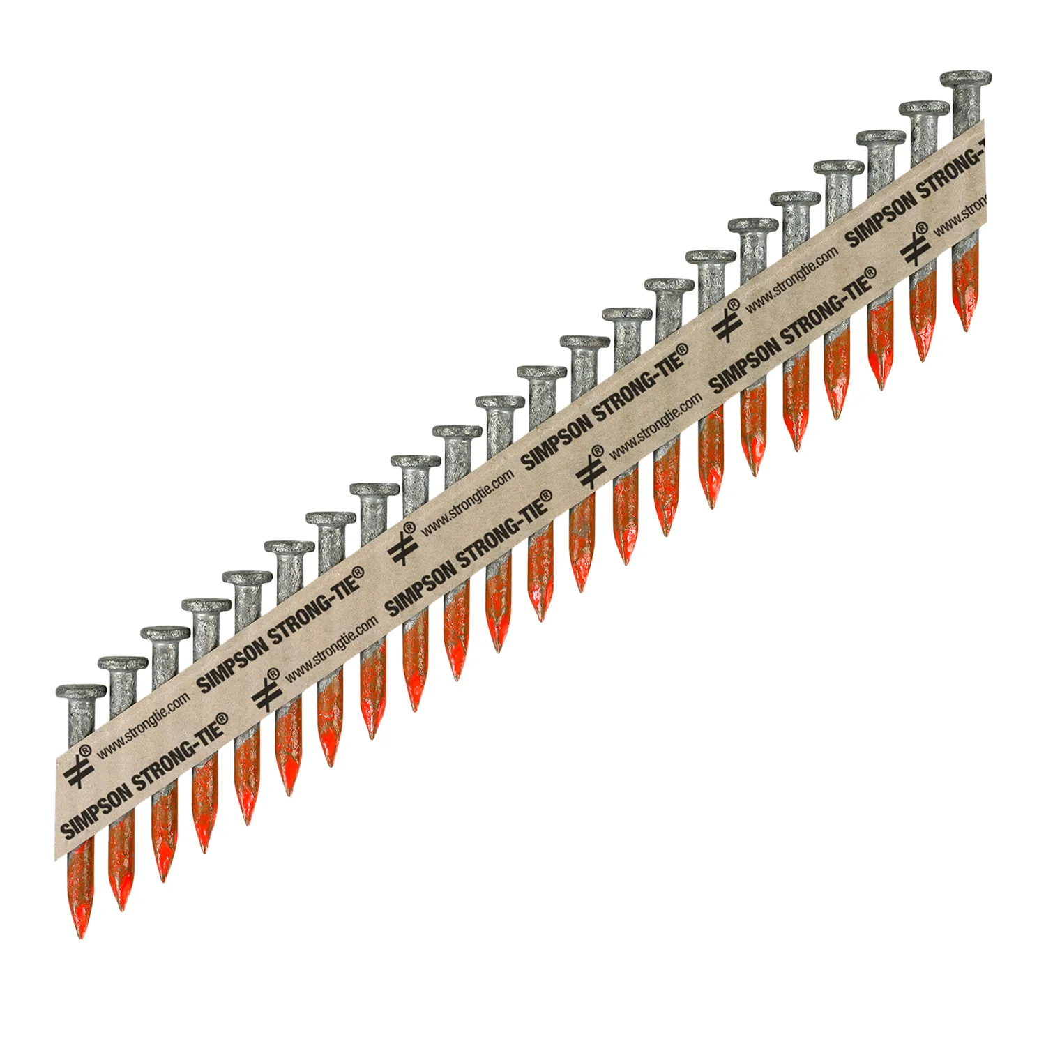 Simpson Strong‑Tie® Smooth Shank Structural Connector Nails Paper Collated Galvanised