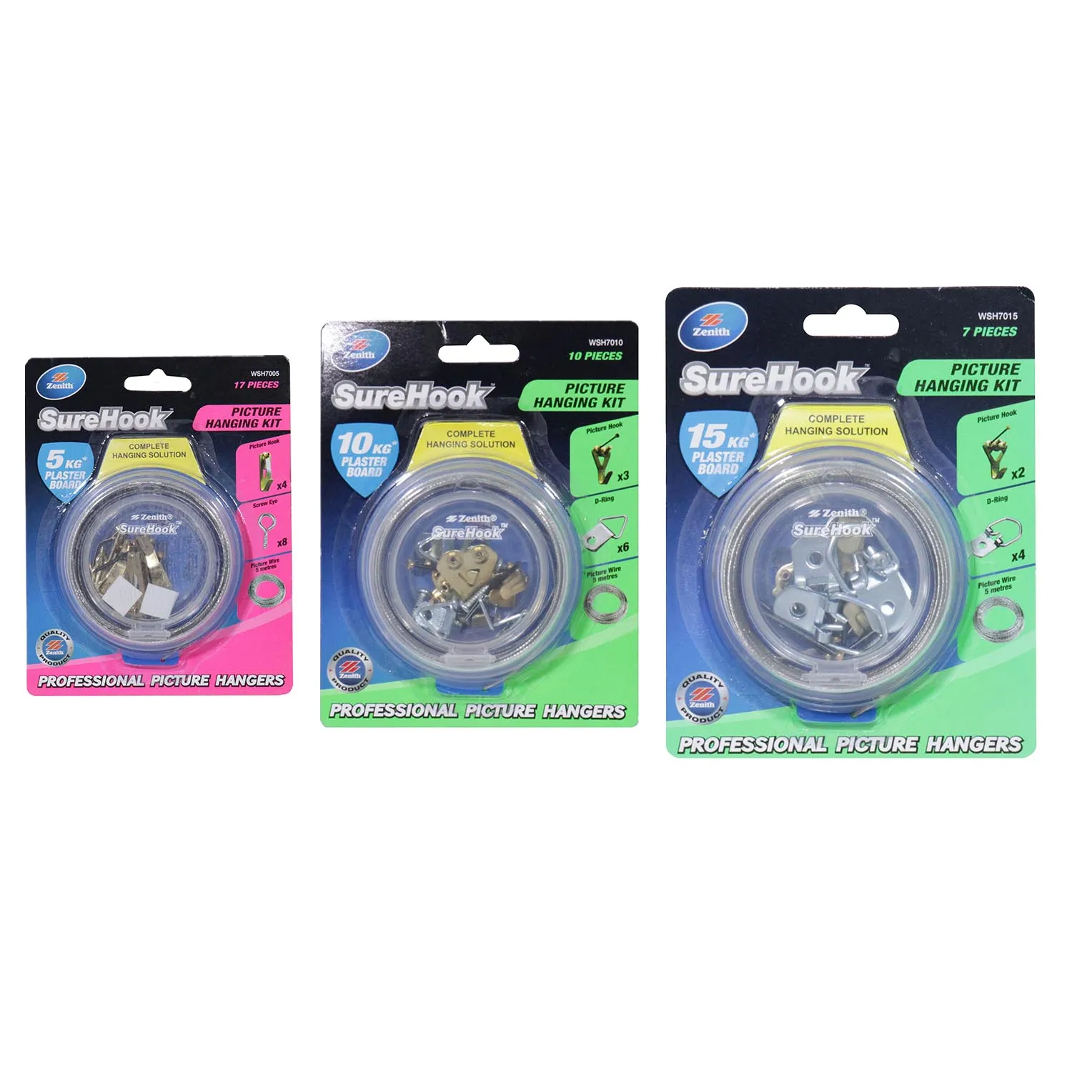 Parent_SWSH7005 Zenith® SureHook™ Plasterboard Picture Hanging Kit