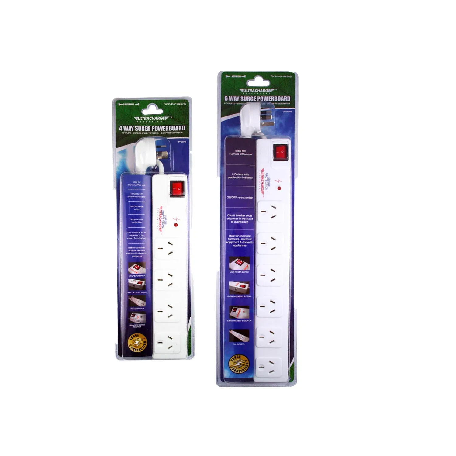 Ultracharge™ Surge Protection Powerboard White