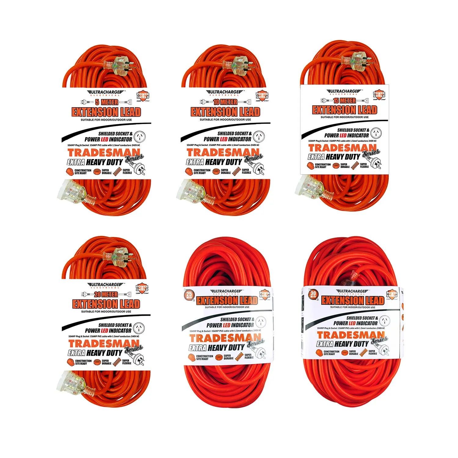 Ultracharge™ Tradesman 10 Amp Extra Heavy Duty Extension Lead