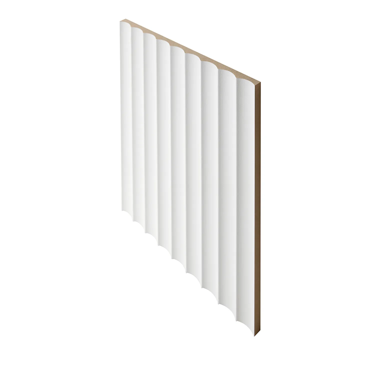 Surround by Laminex® 12mm MR MDF Scallop Wall Panel Primed 45 Profile