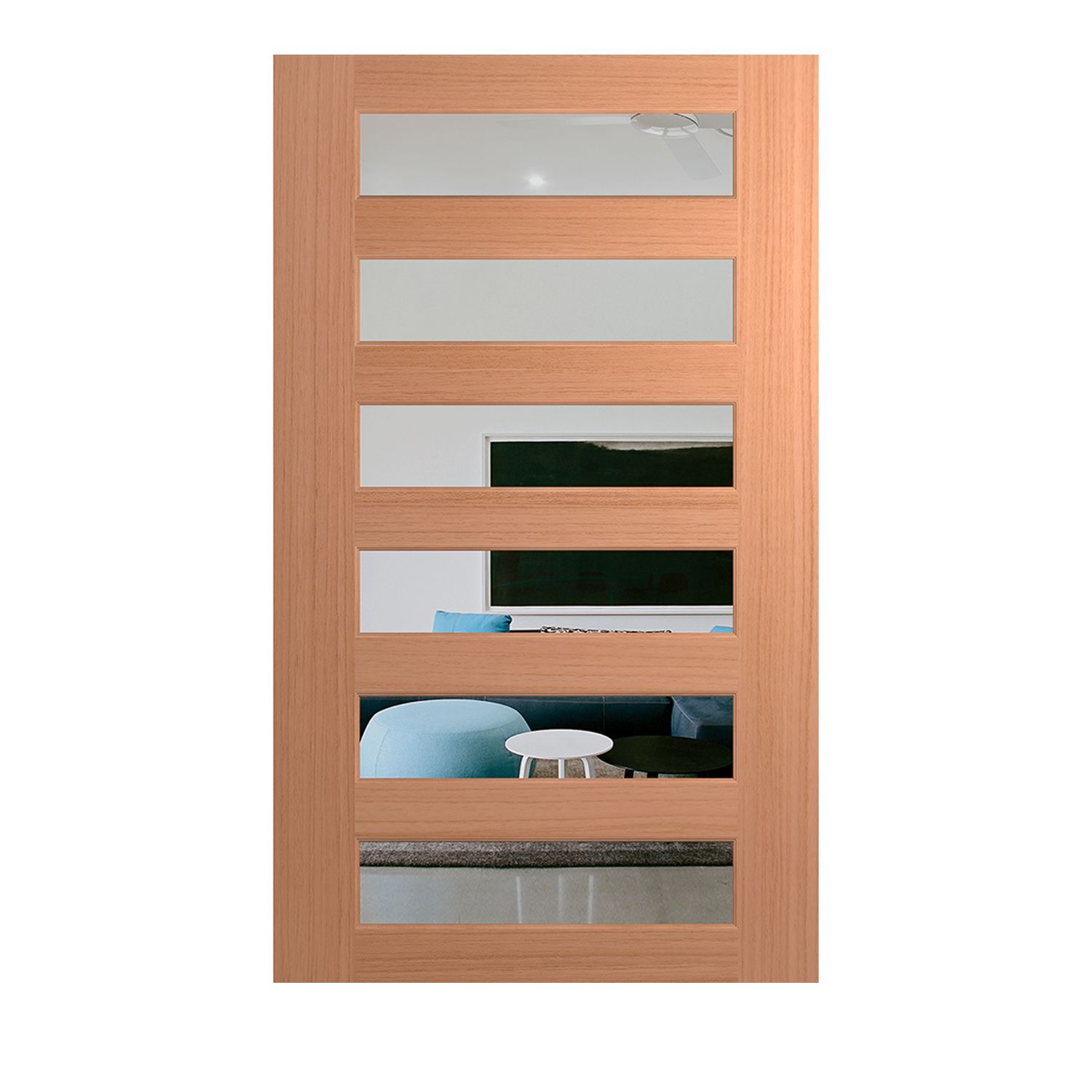 Hume Pivot Entrance Door Savoy XS26 SPM Veneer BAL12.5 Translucent with